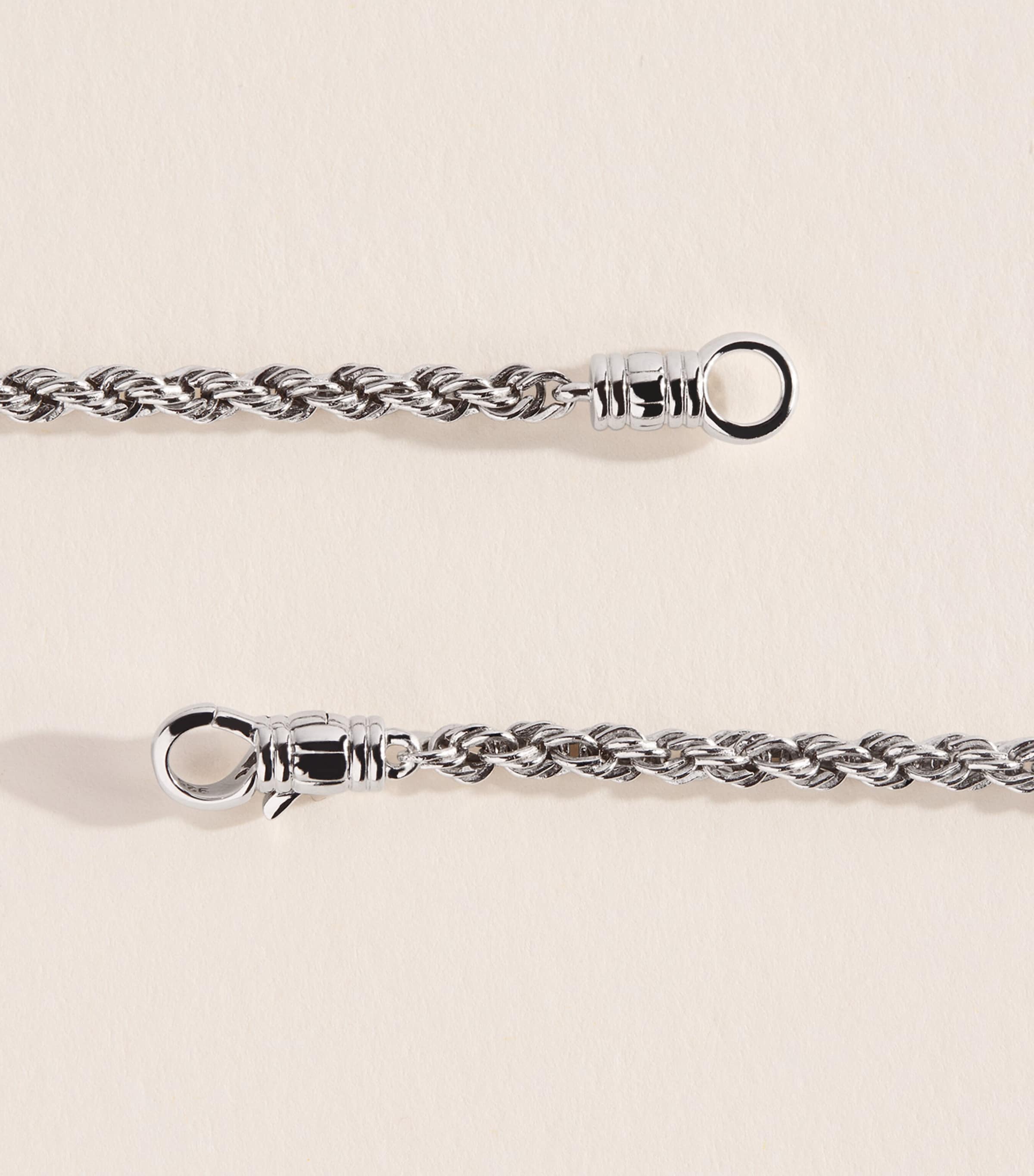 Tom Wood Sterling Silver Rope Chain Necklace Sterling Silver Image 3