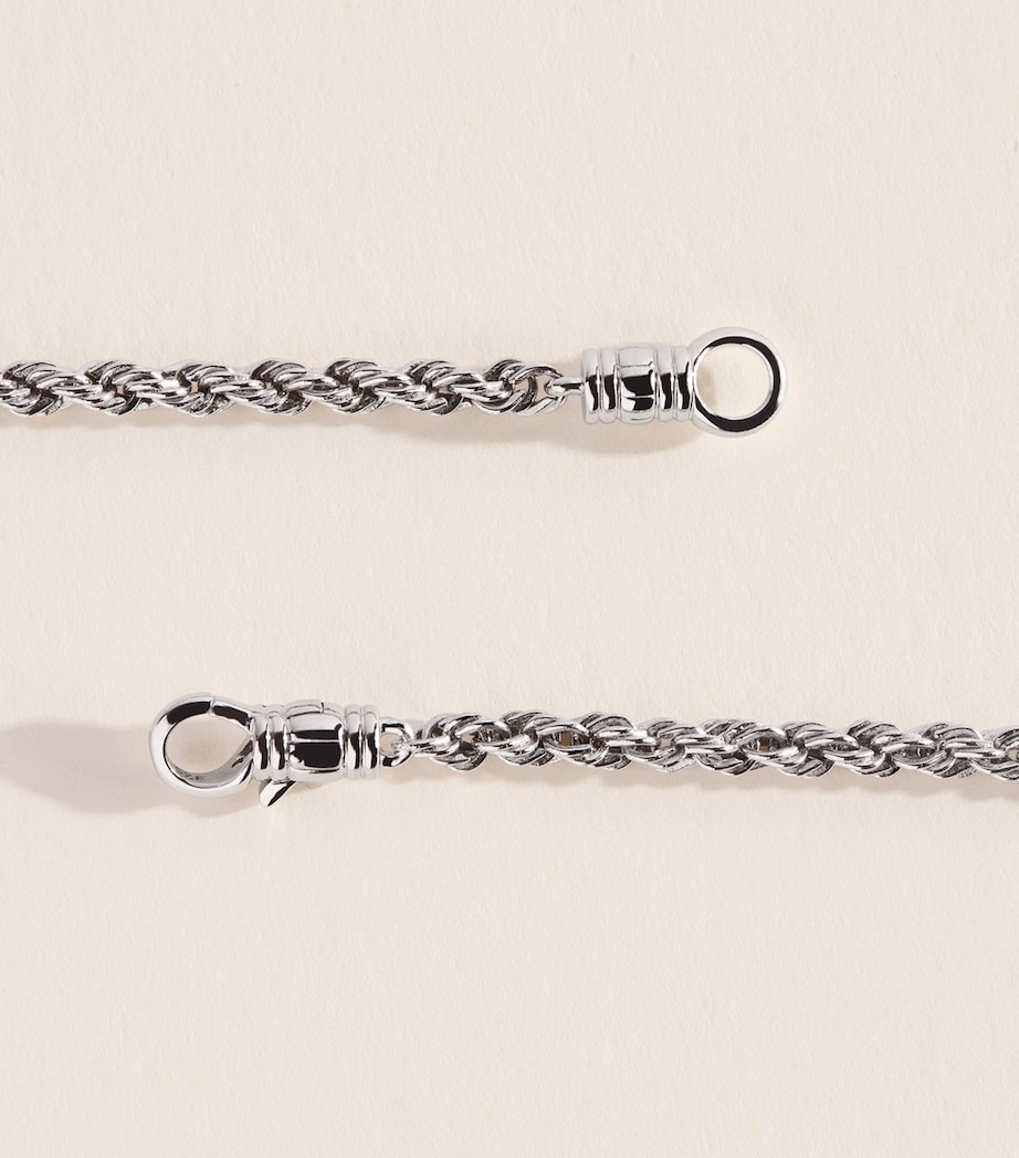 Tom Wood Sterling Silver Rope Chain Necklace Sterling Silver Image 3