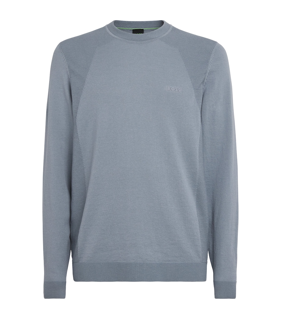 BOSS Mens Momentum Lite Sweatshirt Dark Grey Image 1
