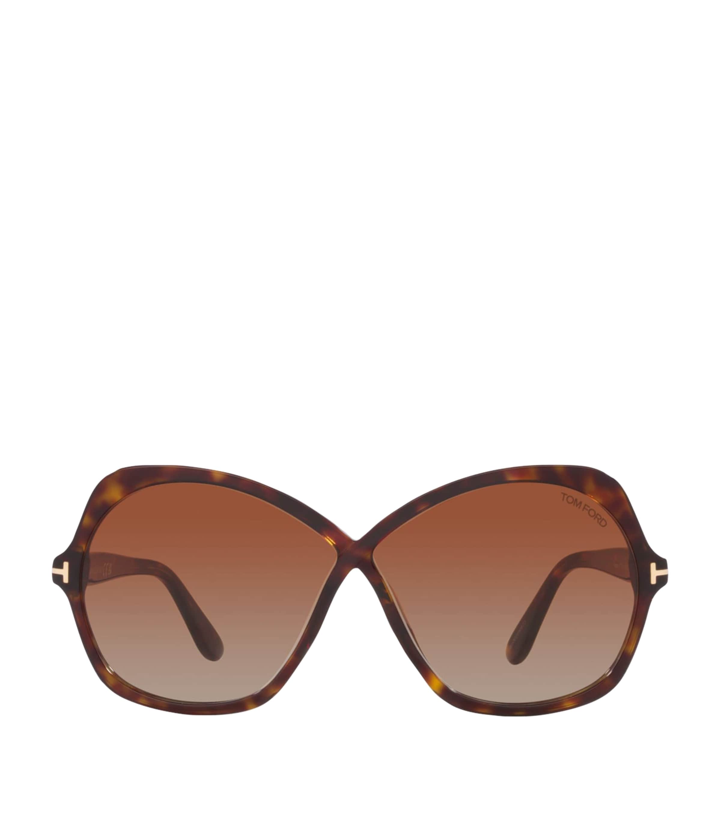 Tom Ford Butterfly Sunglasses In Brown