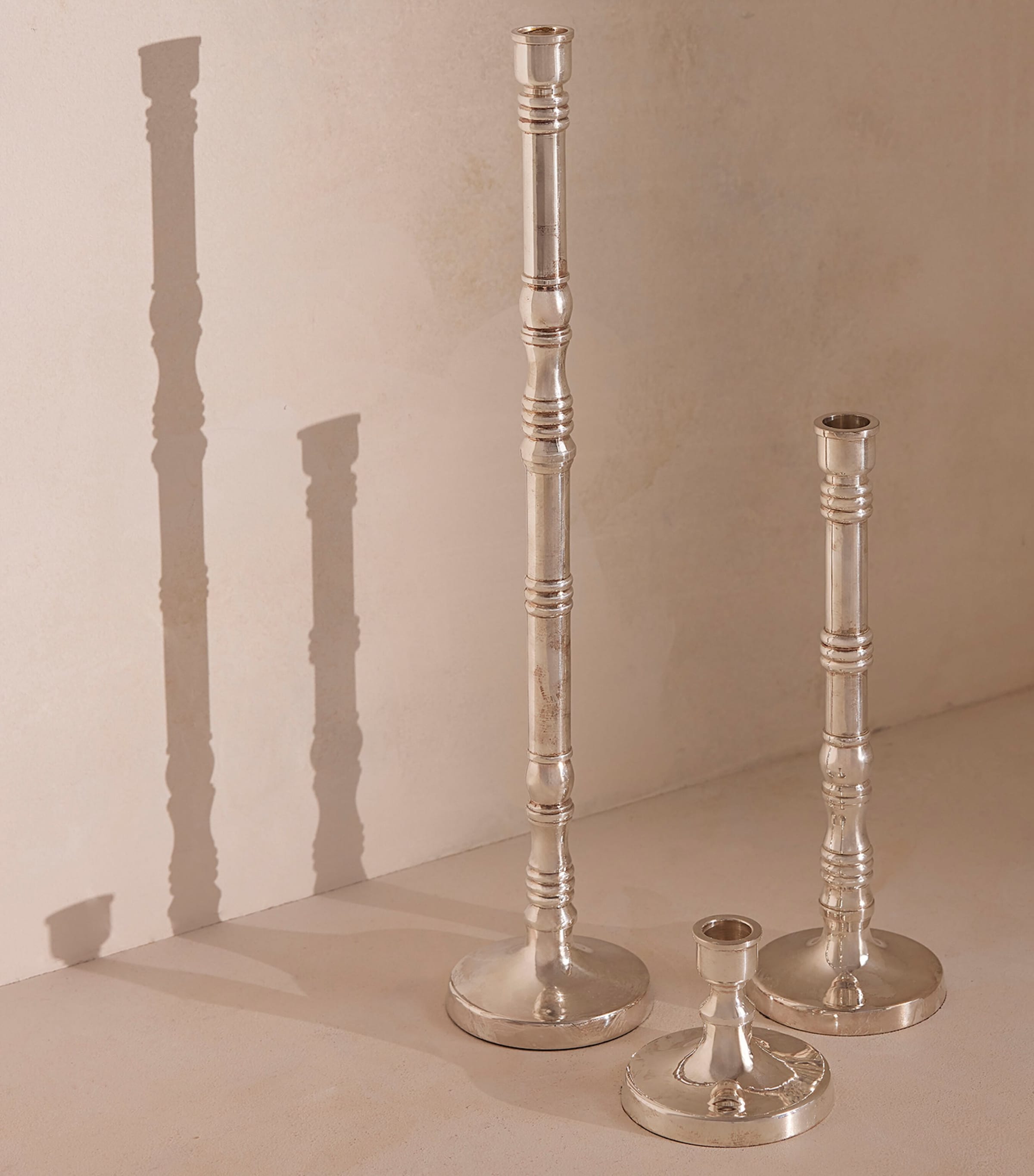 Small Silver-Plated Stiden Candlestick (8cm) NO COLOUR Image 6