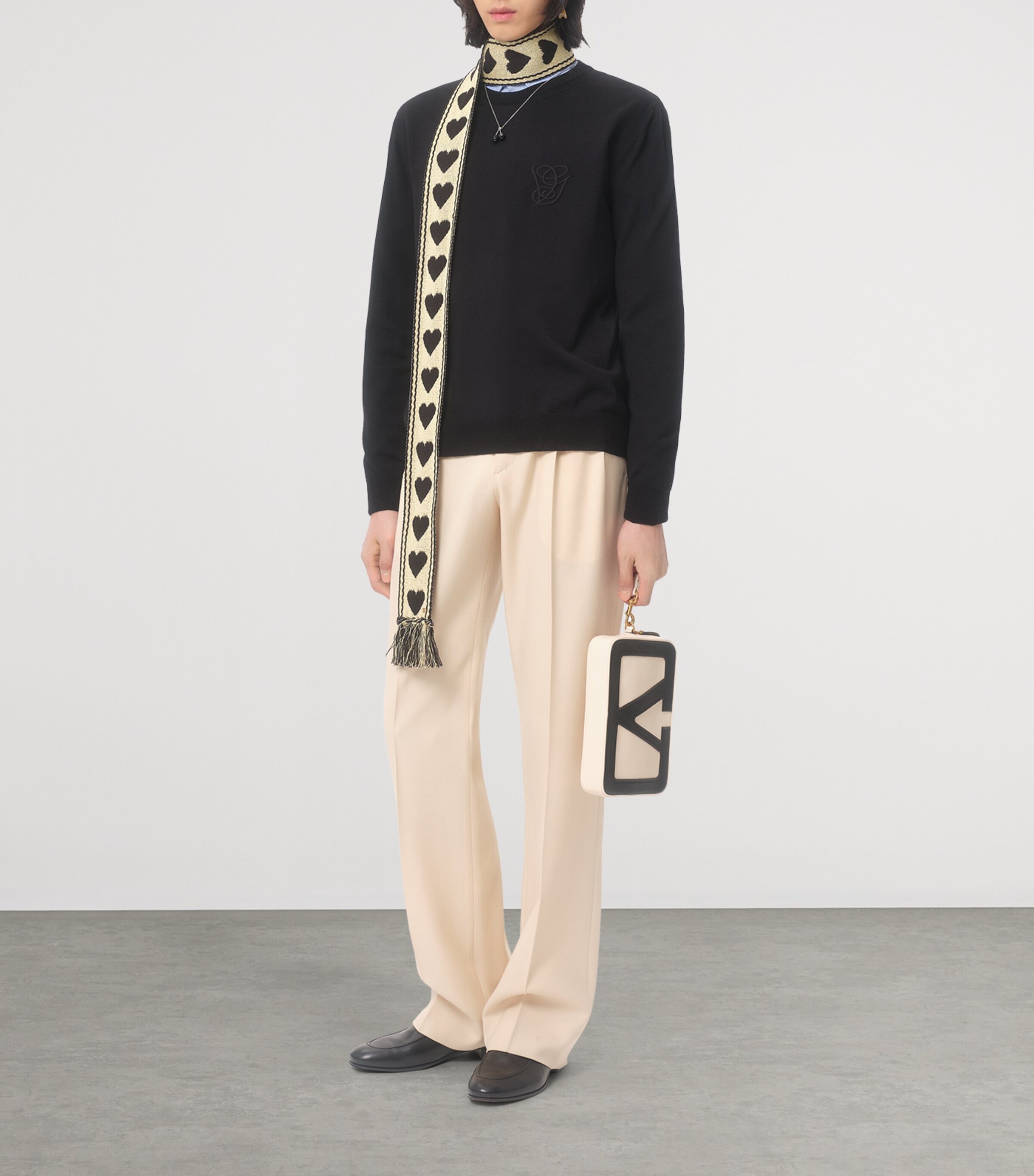 Virgin Wool Monogram Sweater 0NO Image 5