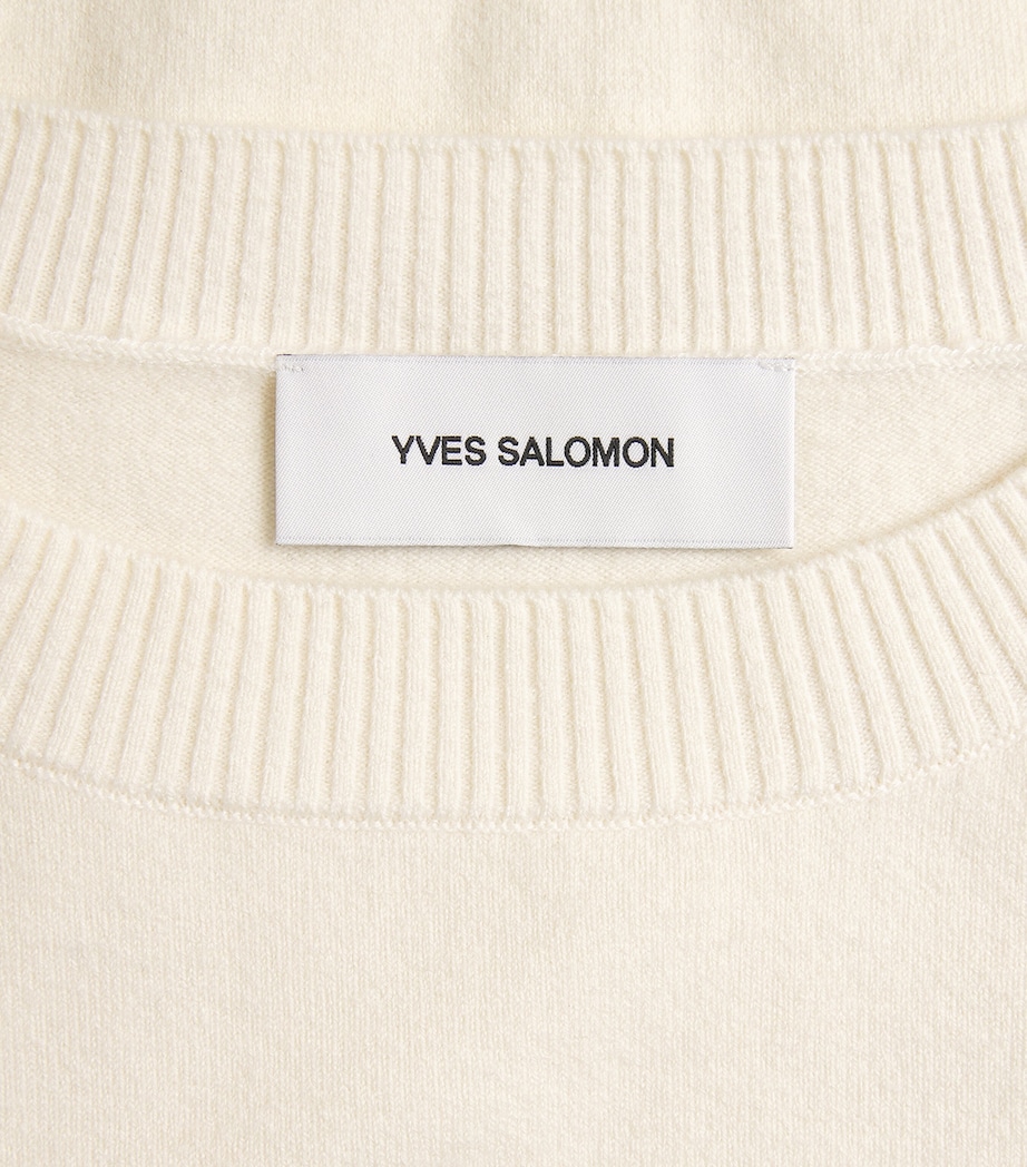 Yves Salomon Womens Wool-Blend Sweater Image 6
