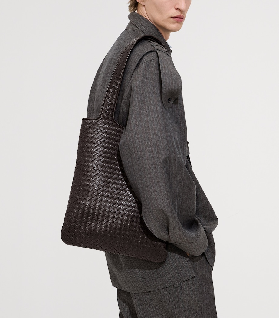 Bottega Veneta Small Leather Veneto Tote Bag Image 2