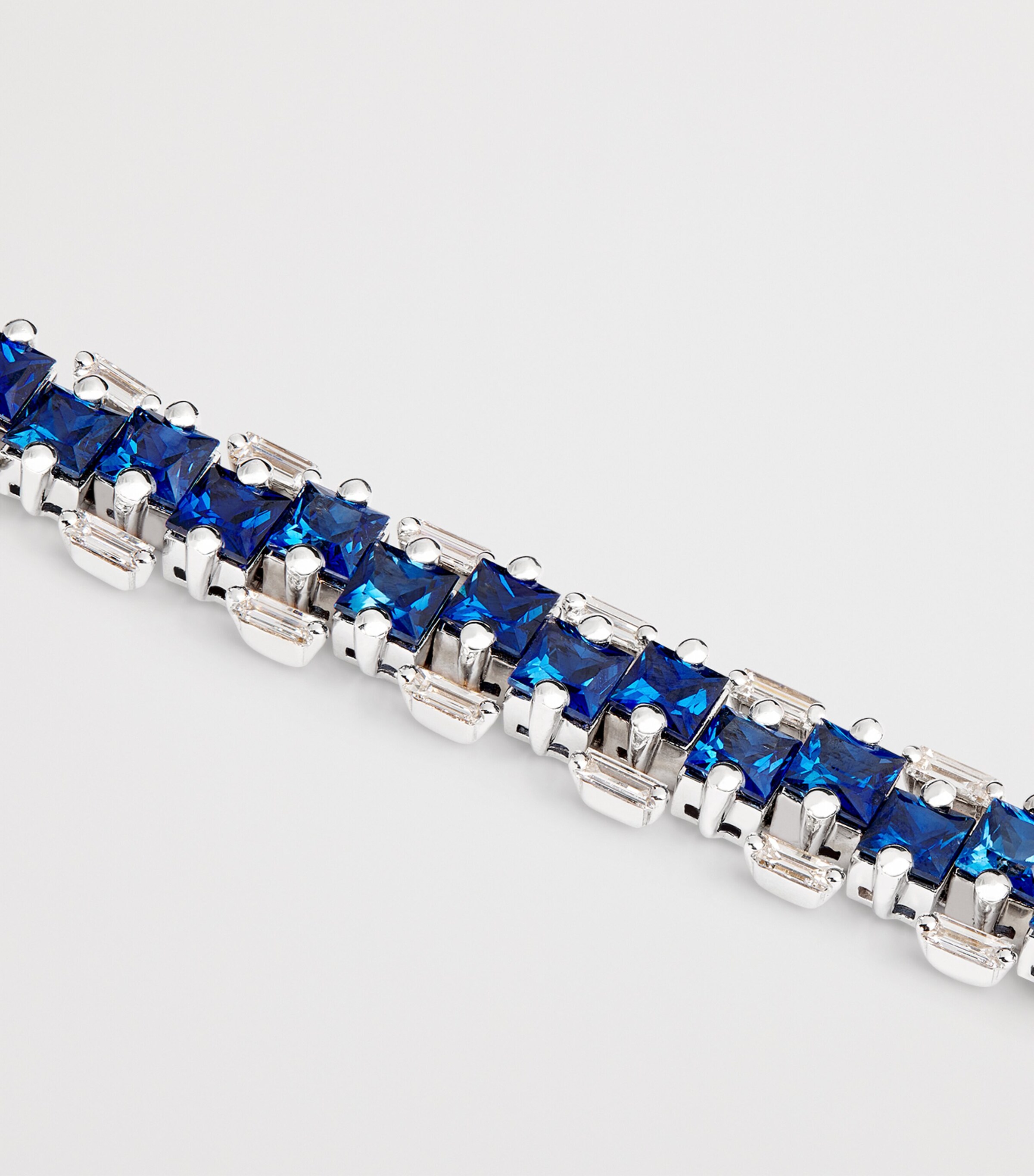Suzanne Kalan White Gold, Diamond and Blue Sapphire One of a Kind Bracelet Wg/db Image 6