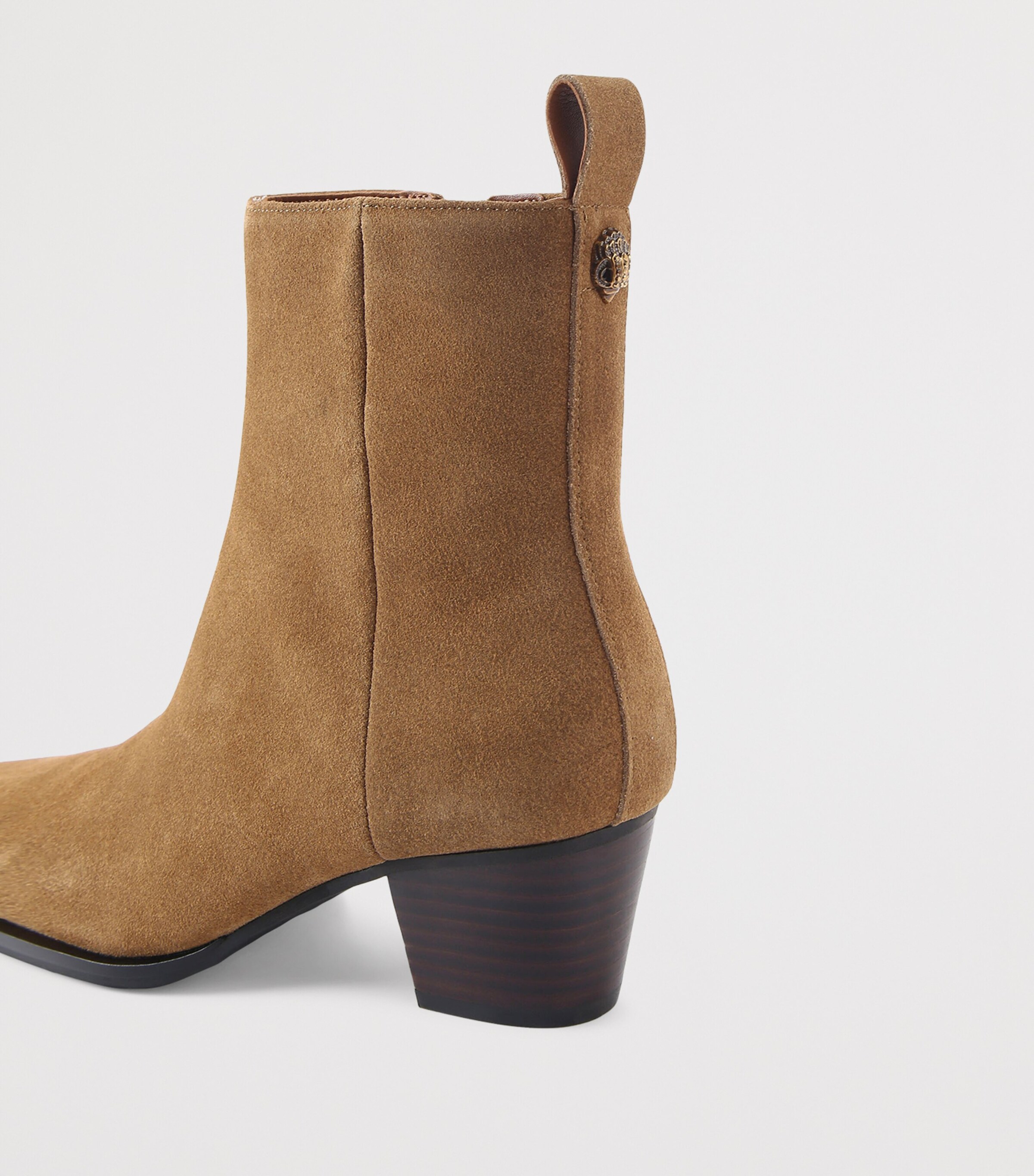 Suede Mini Eagle Ankle Boots TAN COMB Image 2