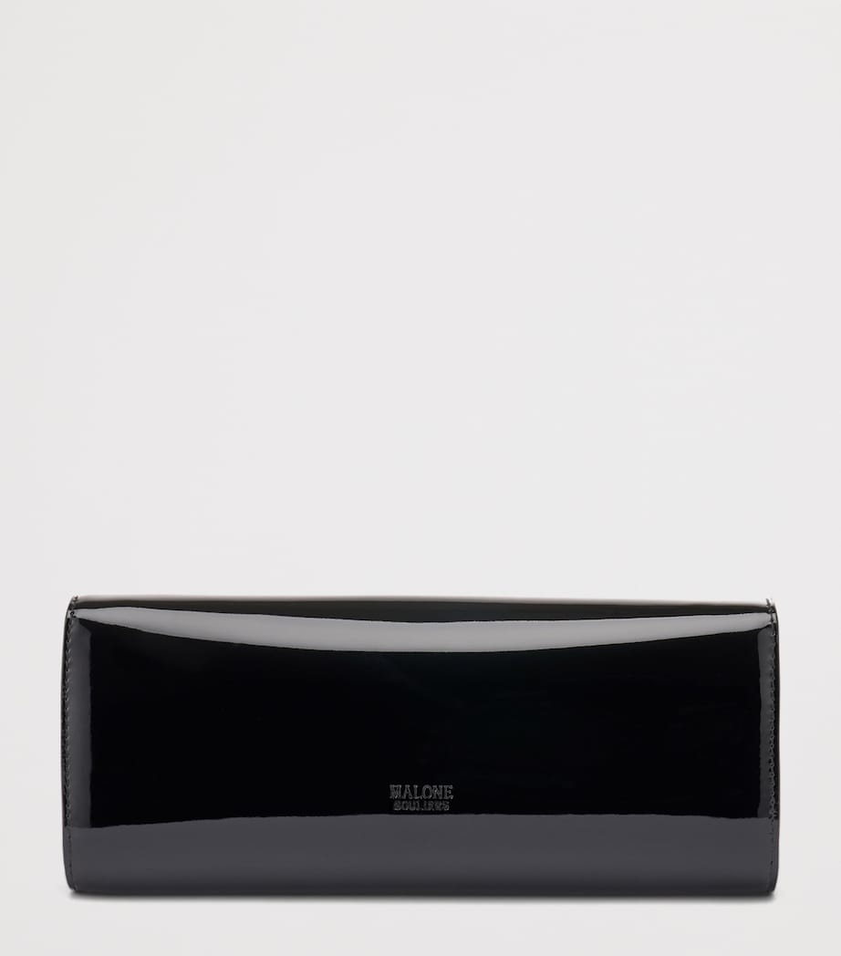 Malone Souliers Patent Leather Vivien Chain Wallet Black Image 5