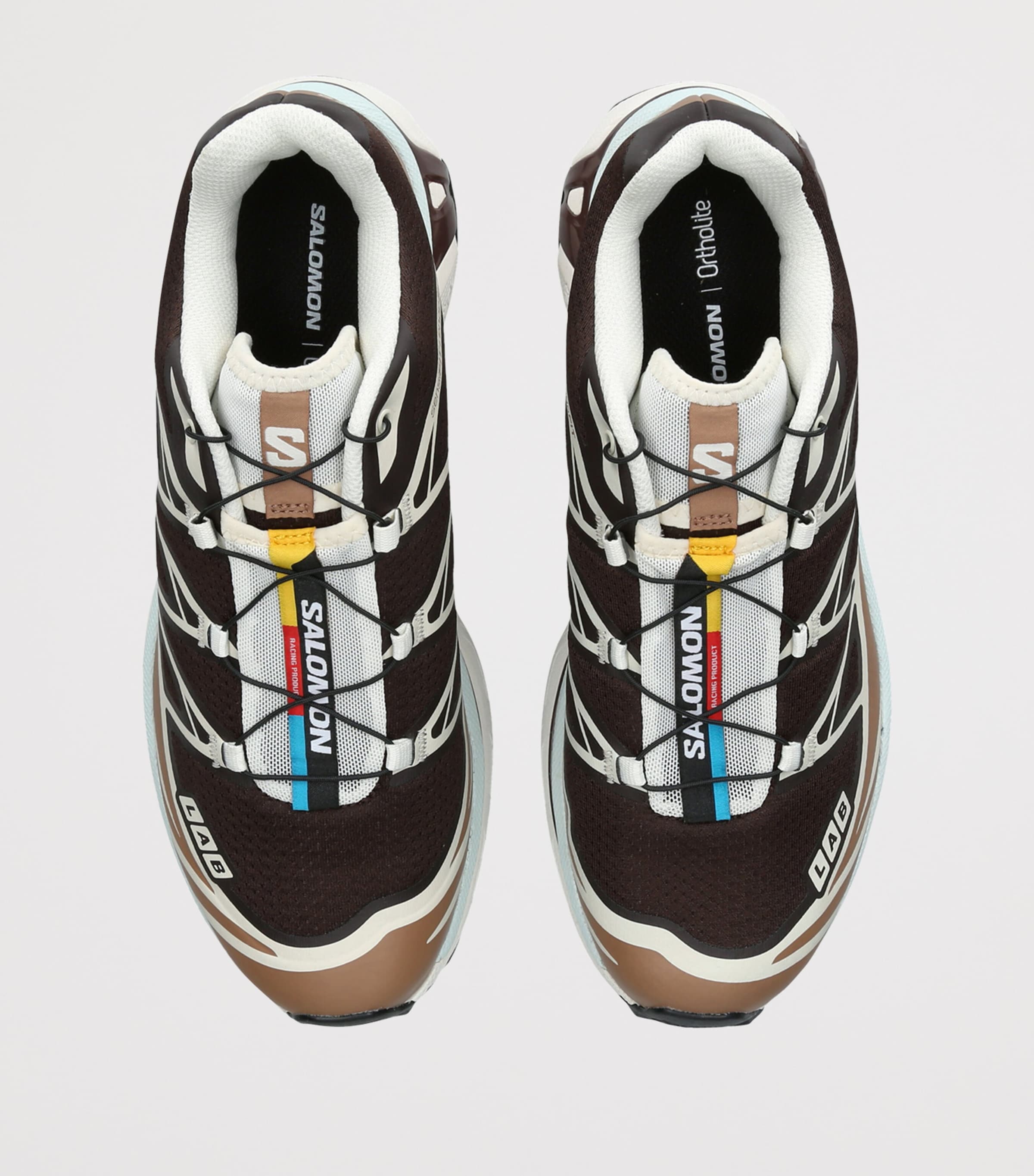 Salomon Mens XT-6 Sneakers Dark Brown Image 4