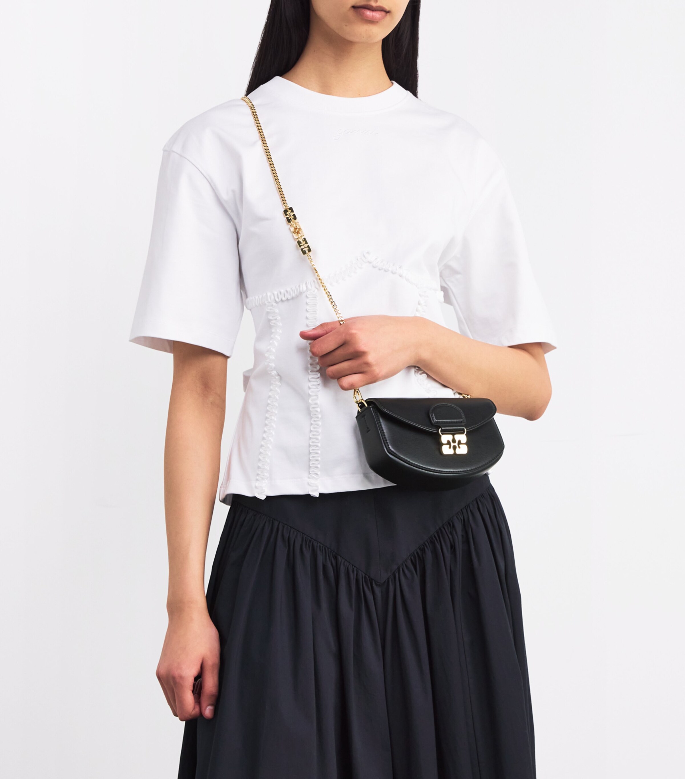 ガニー GANNI APO-G ウォレット オン チェーン Black Black Apo-G Wallet On Chain | GANNI CA