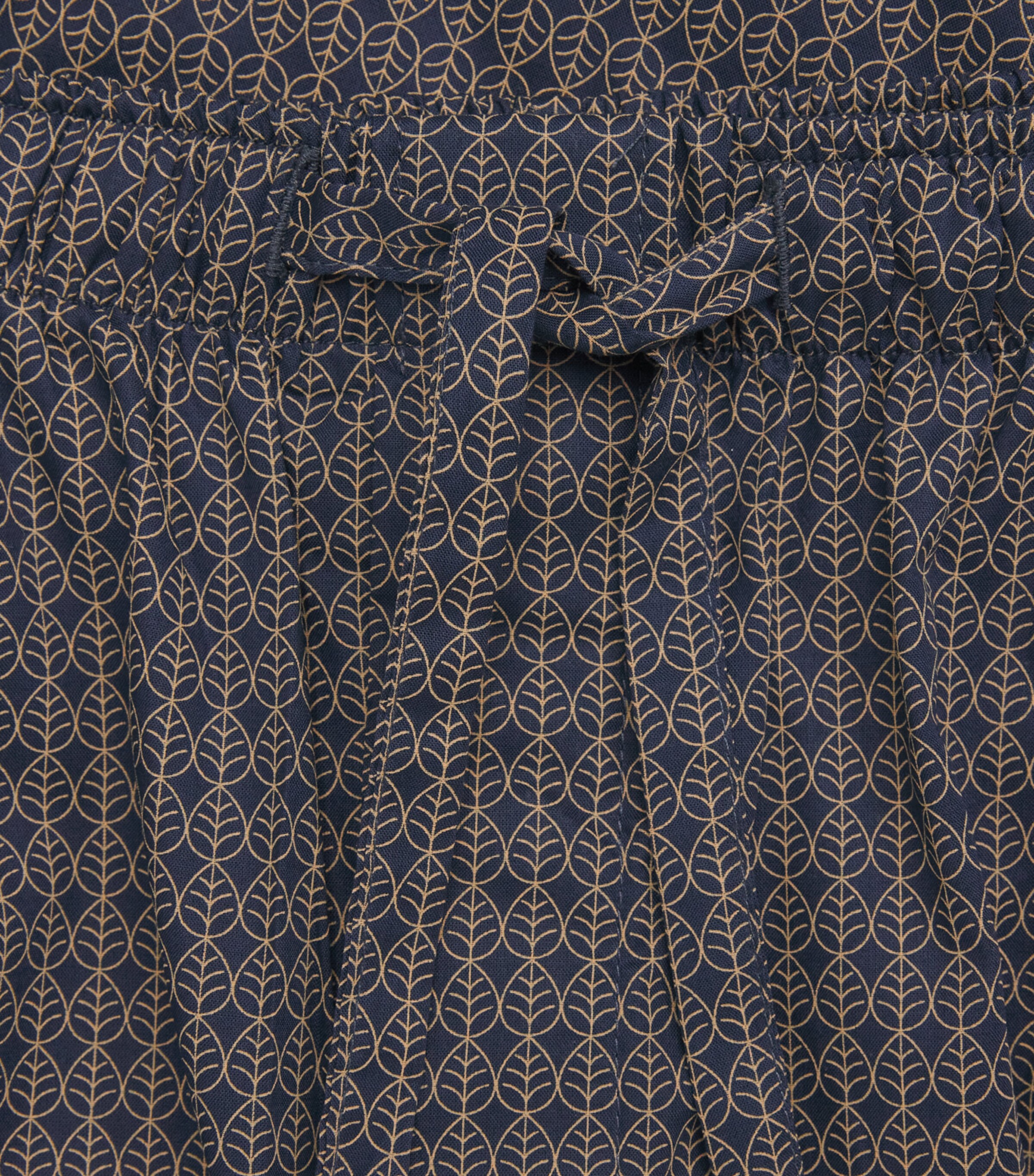 Derek Rose Mens Cotton Jungle Leaf Print Boxer Shorts Navy Image 5