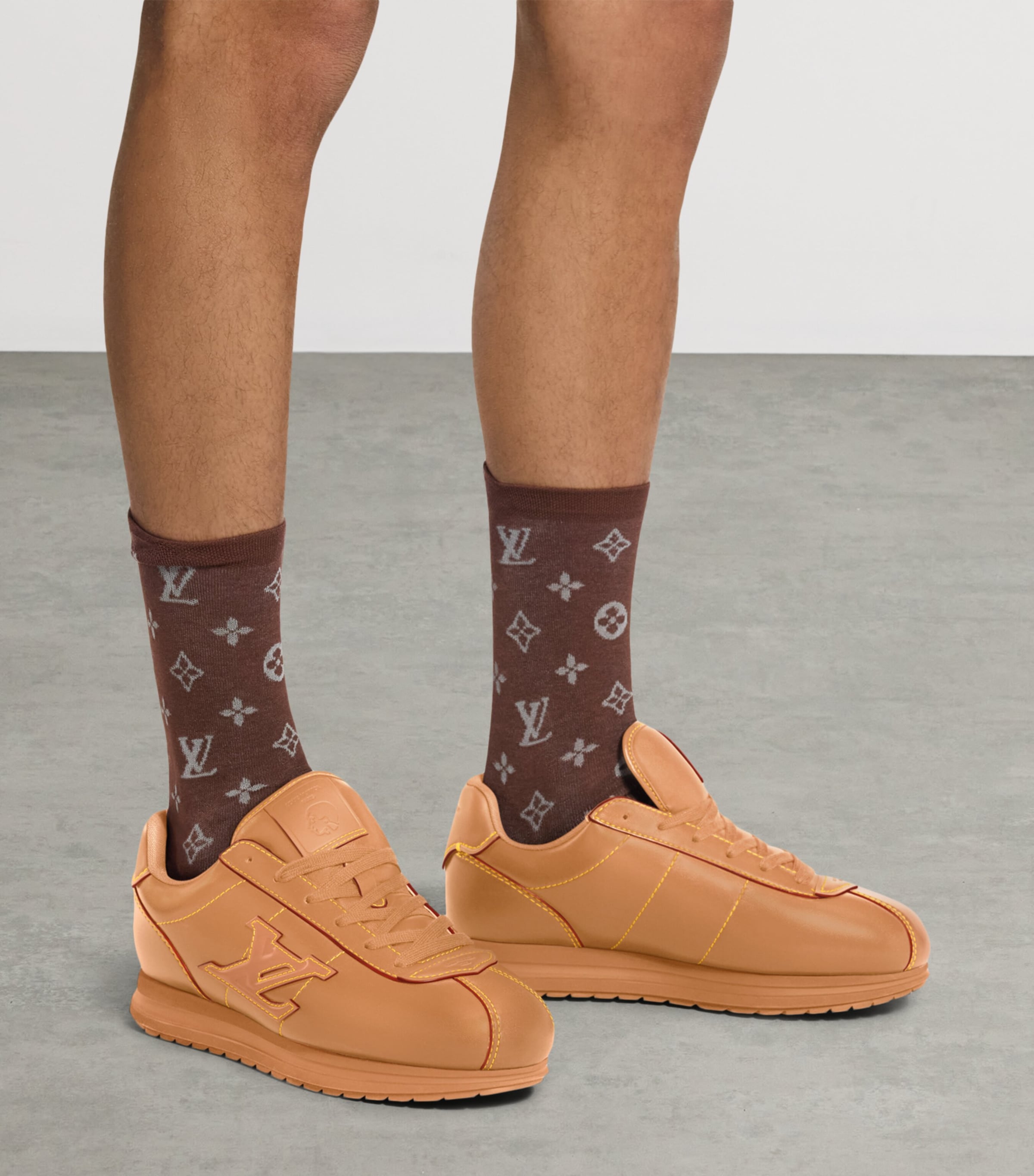 LOUIS VUITTON Mens Monogram Reflective Socks Image 2
