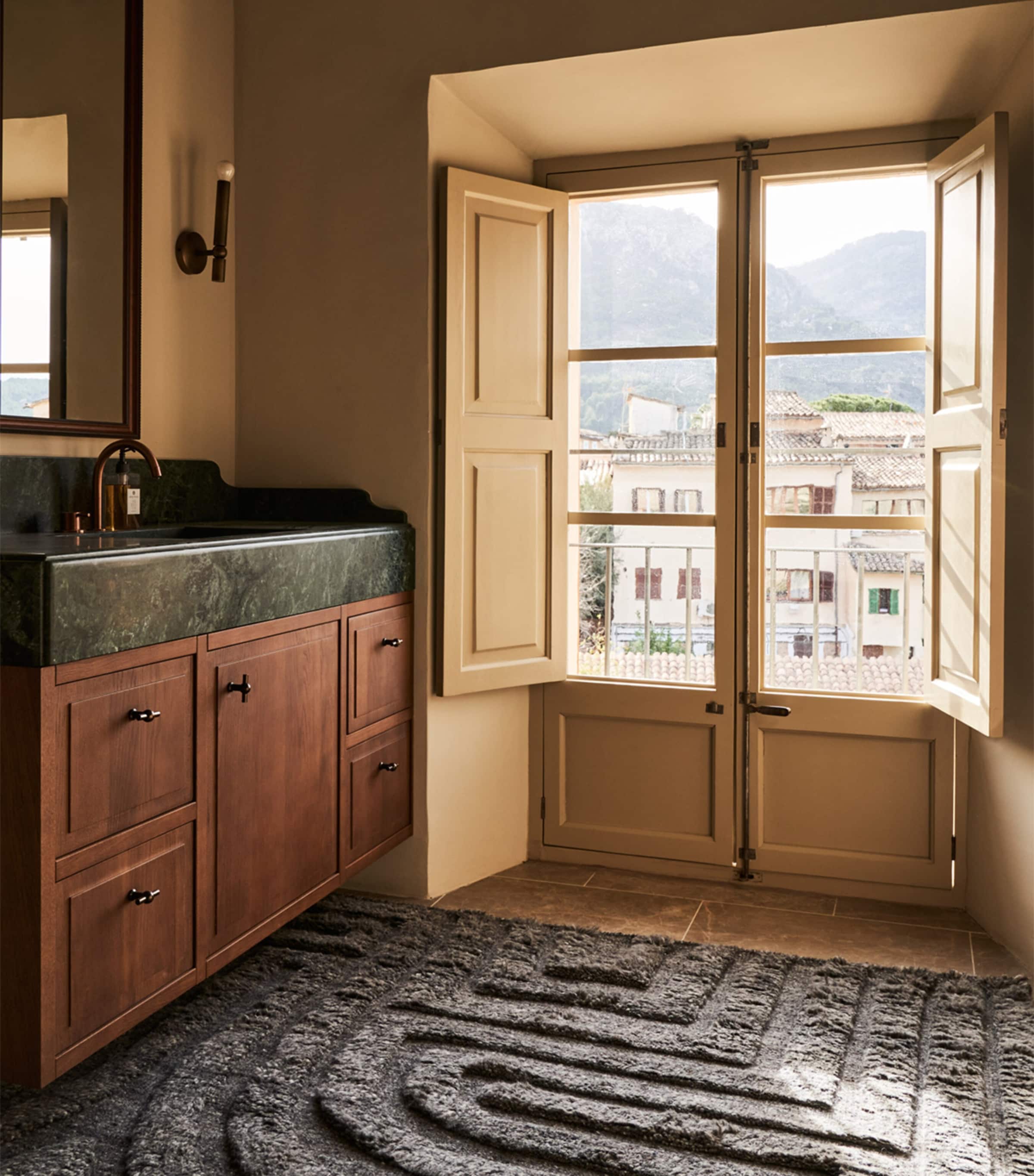 Wool Folk Slate Rug (2.74m x 1.83m) GREY Image 2