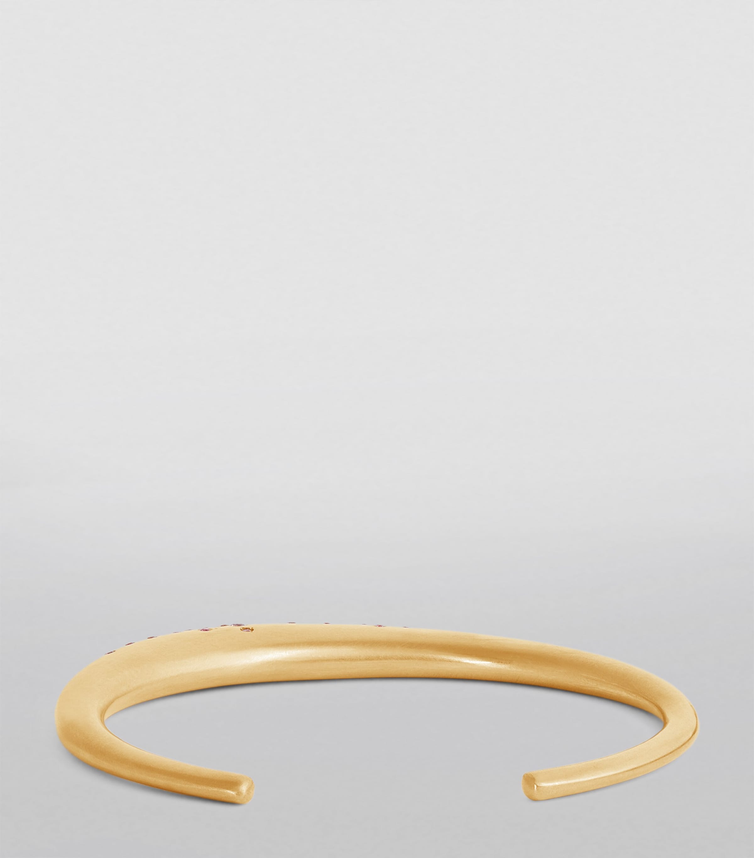 Thin Yellow Gold and Pink Sapphire My Muse Urban Bangle YELLOW GOLD Image 3