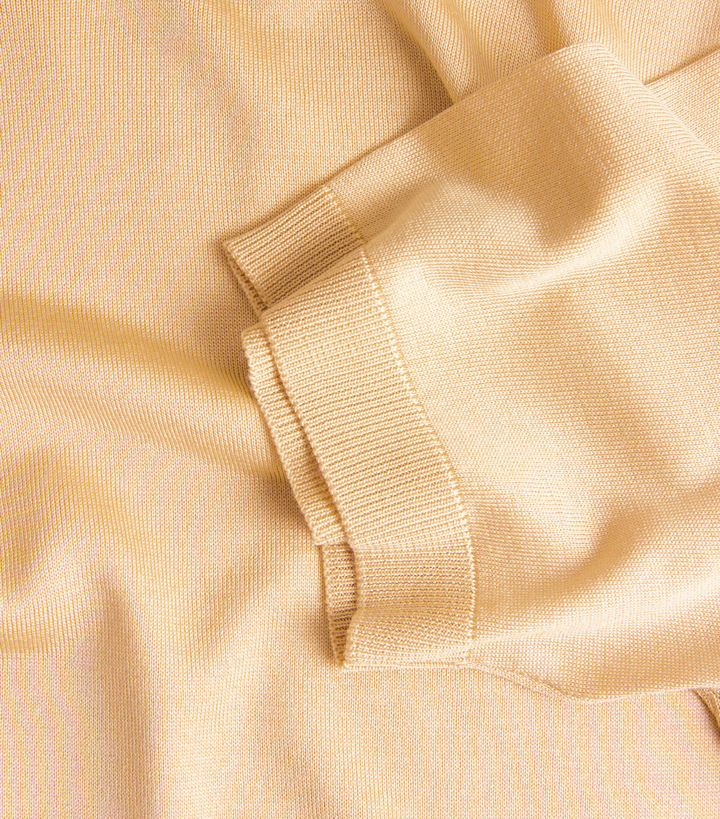 Silk Crew-Neck Sweater 20130 MUSTARD Image 2