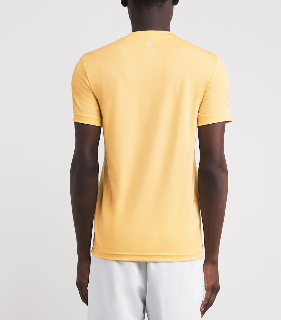 Lacoste Mens Technical Logo T-Shirt Zcm Soya Image 5