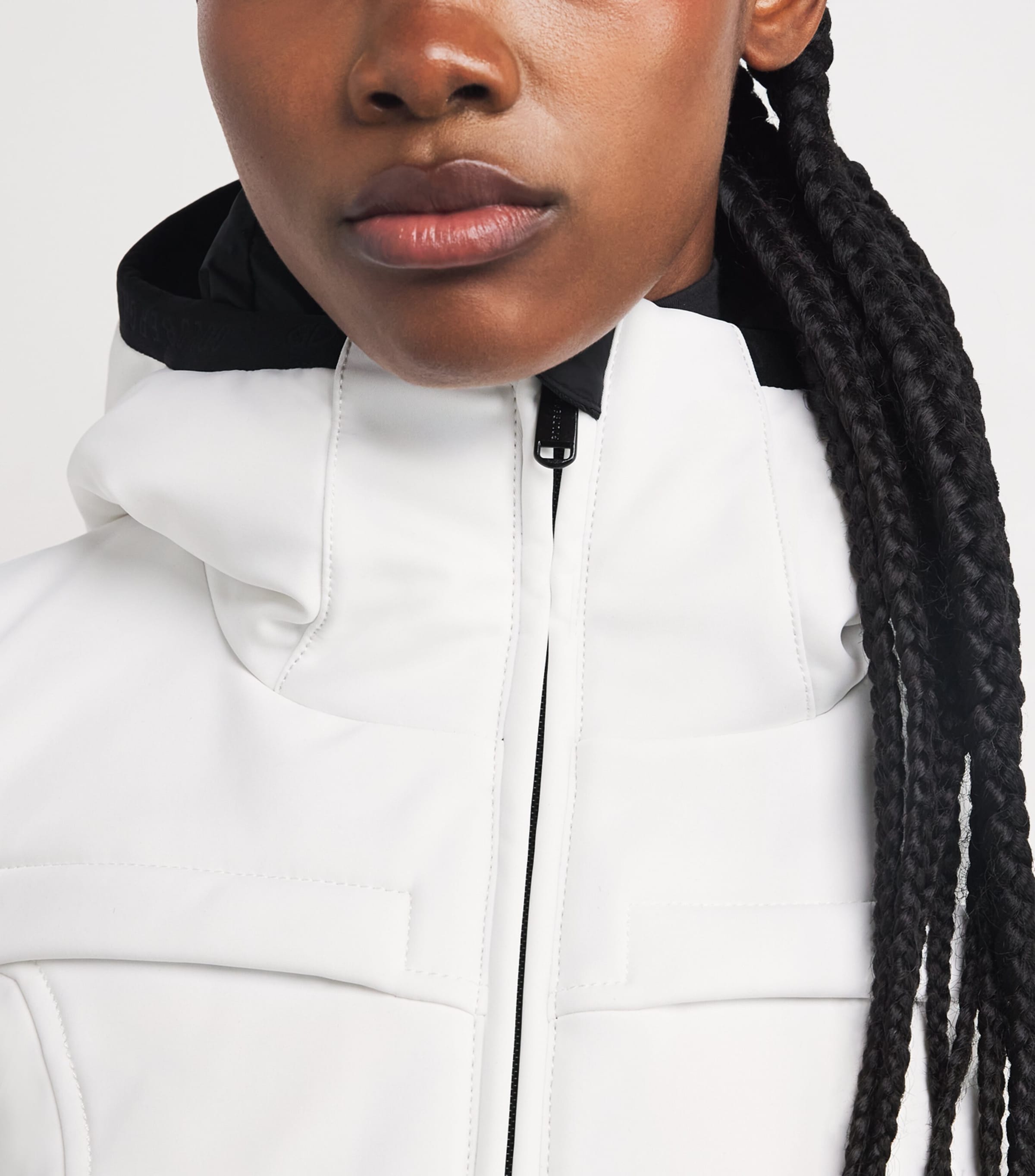 Hooded Parry Ski Suit 8000 WHITE Image 4