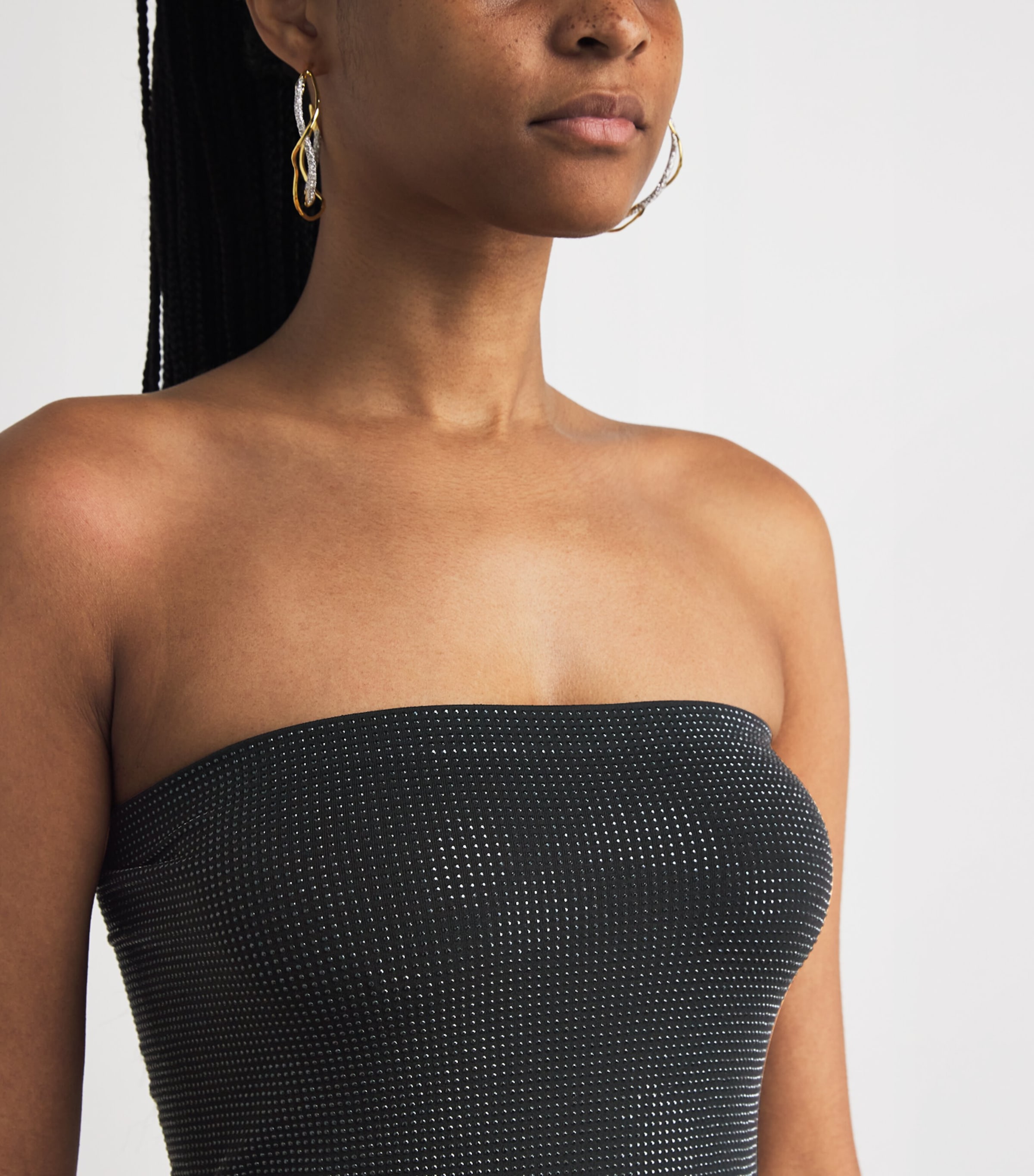 Embellished Liquid Fatal Tube Top 8057 LIQUID BLACK Image 6