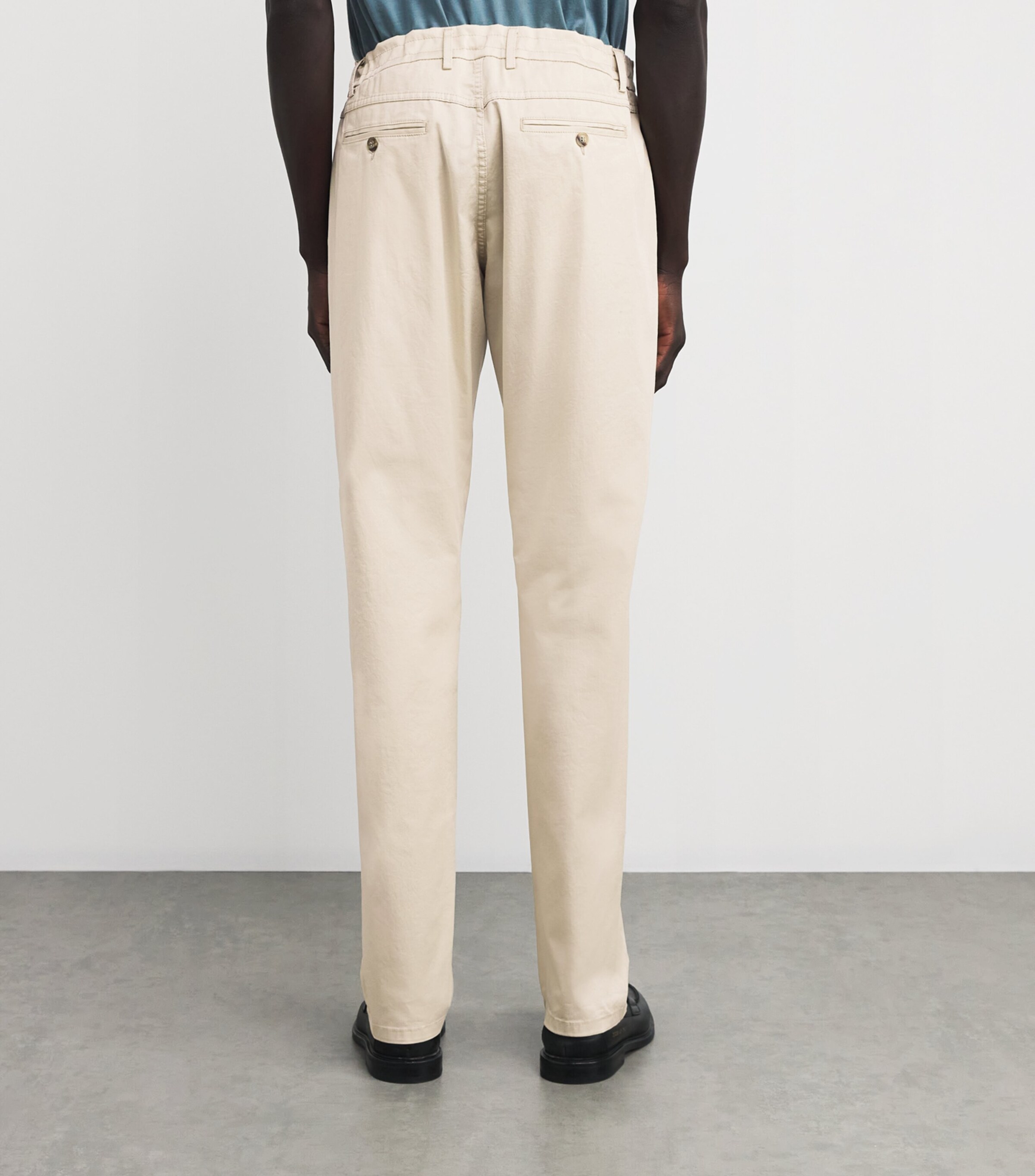 Stretch-Cotton Drawstring Trousers 701 Image 4