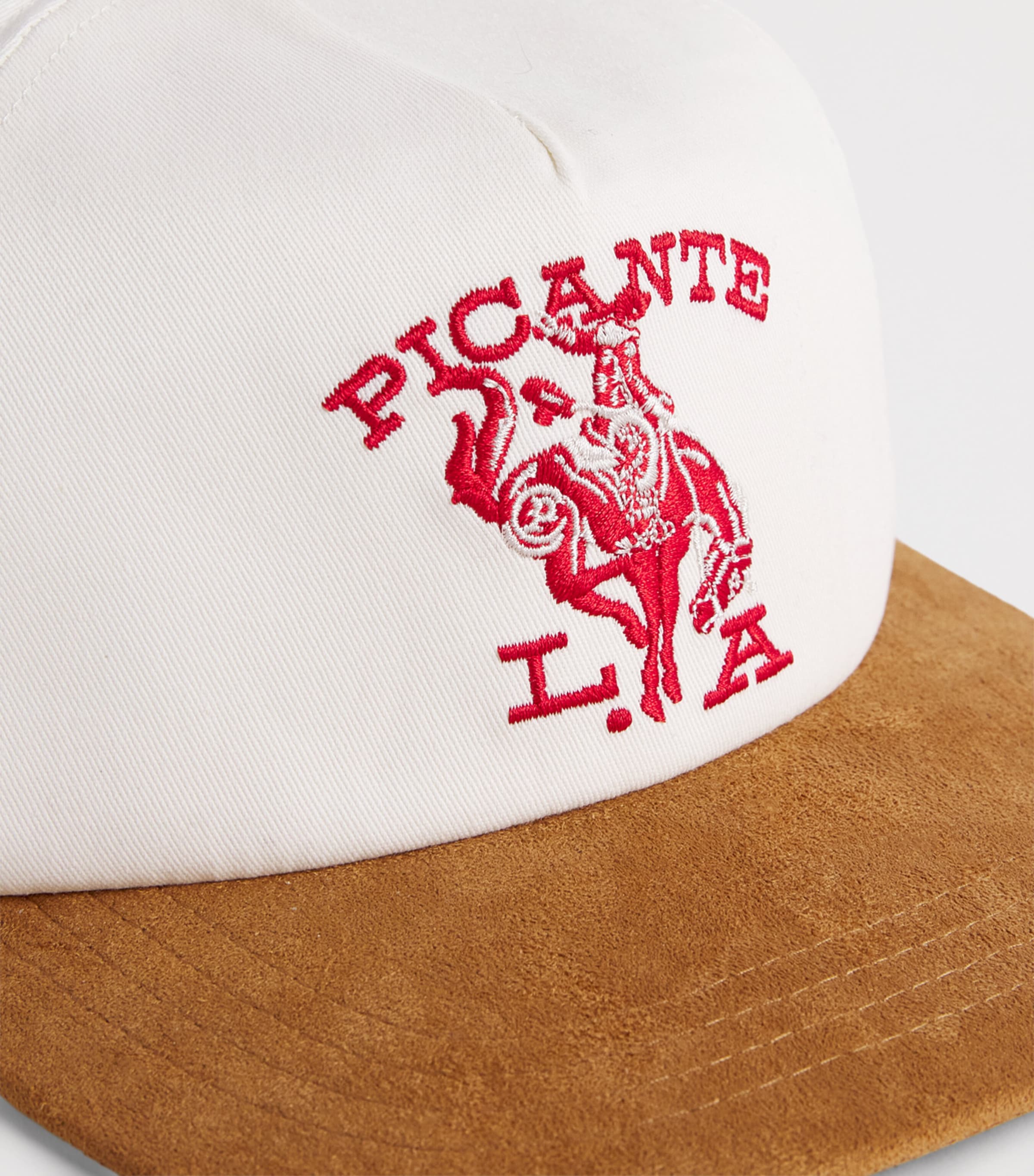 Picante Cowboy Crew Cap Ivory / Brown Image 4