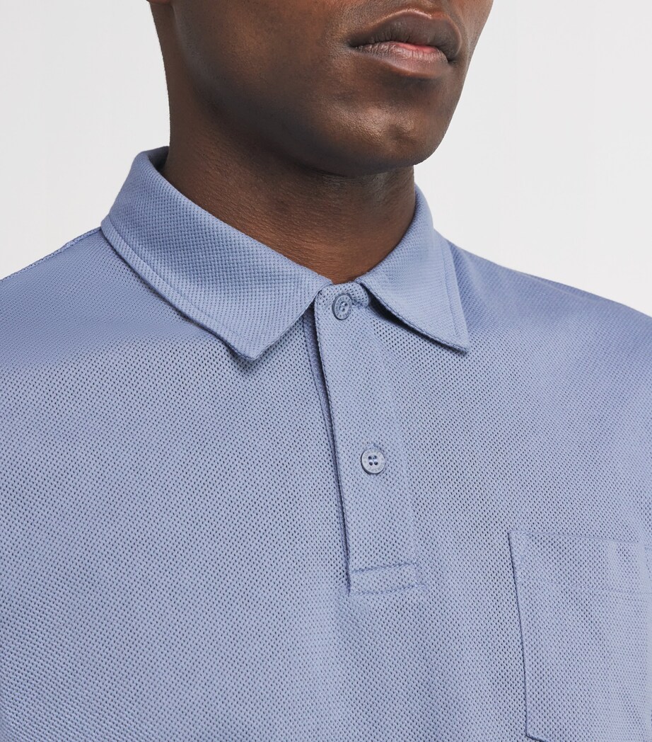 Supima Cotton Riviera Polo Shirt BUWB-VINTAGE BLUE Image 6