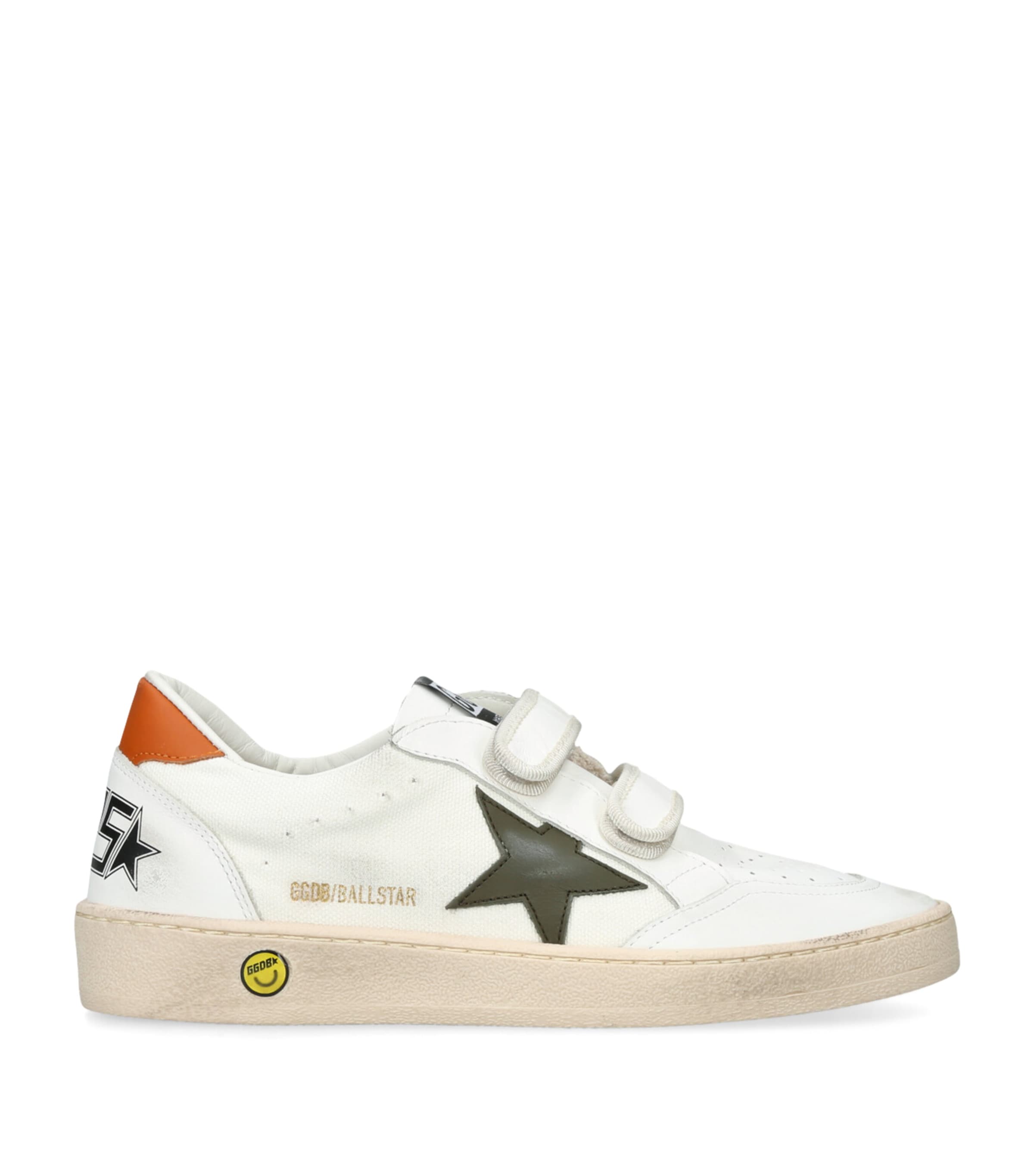 Golden Goose Leather Ball Star Sneakers In White