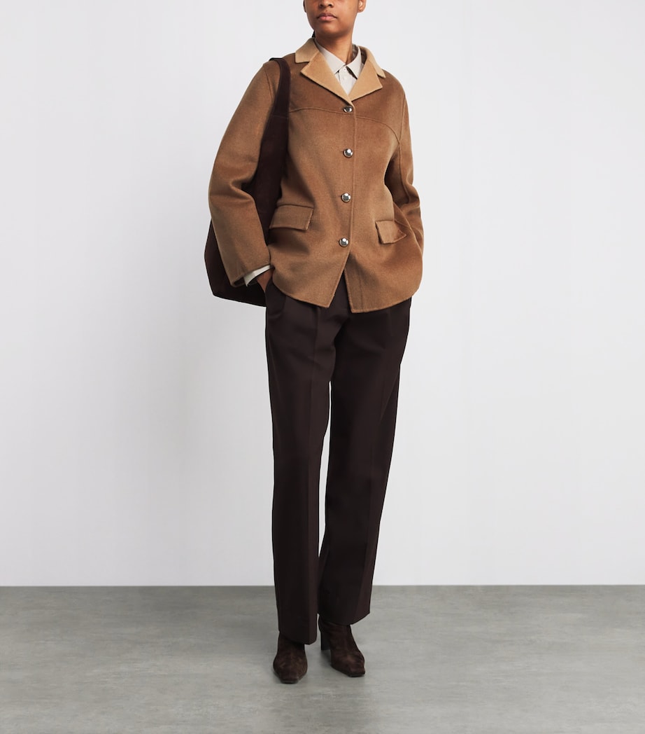 Wool-Blend Double-Faced Coat CAMEL Image 2