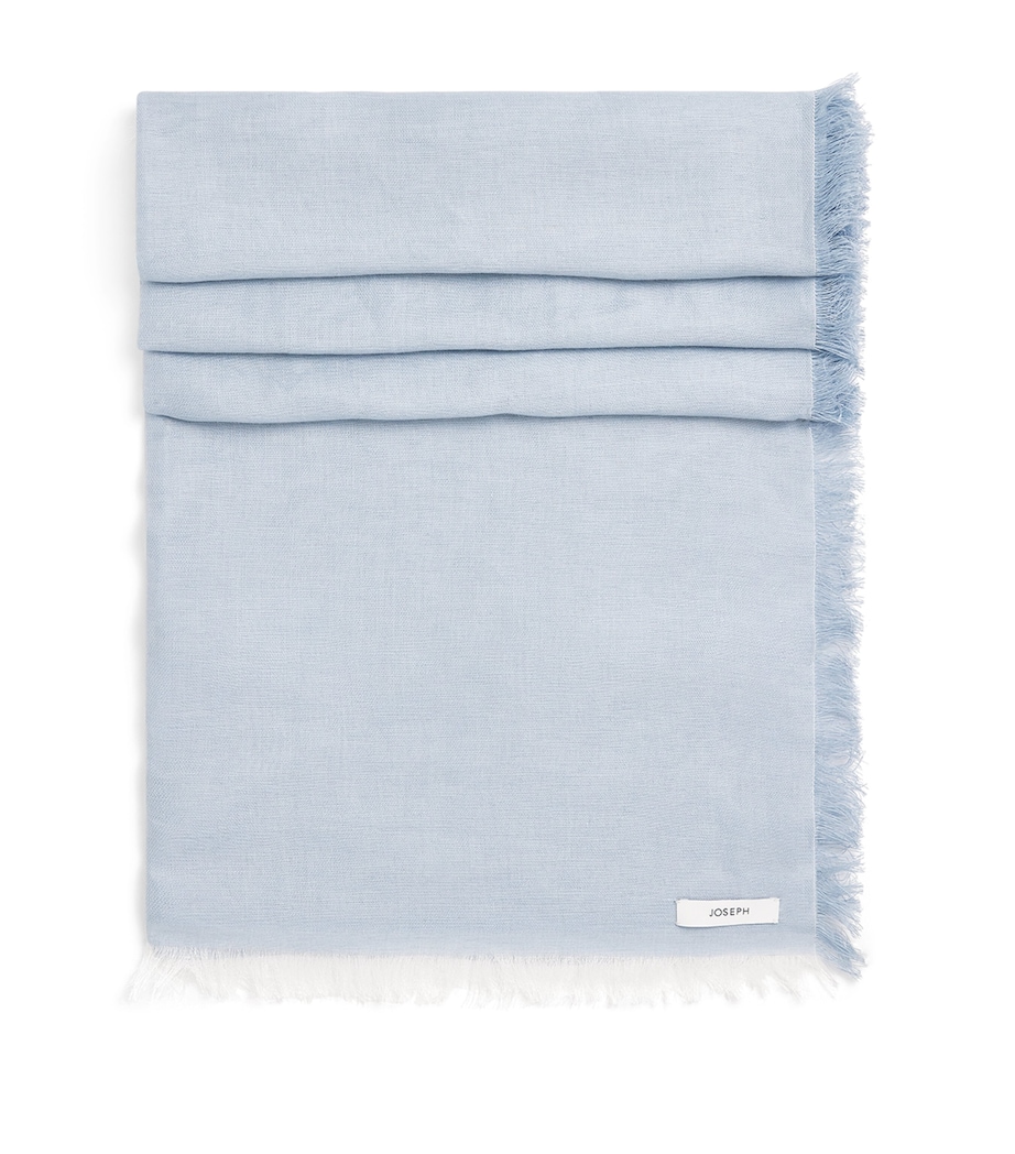 Joseph Linen-Blend Fern Scarf Chambray Image 1