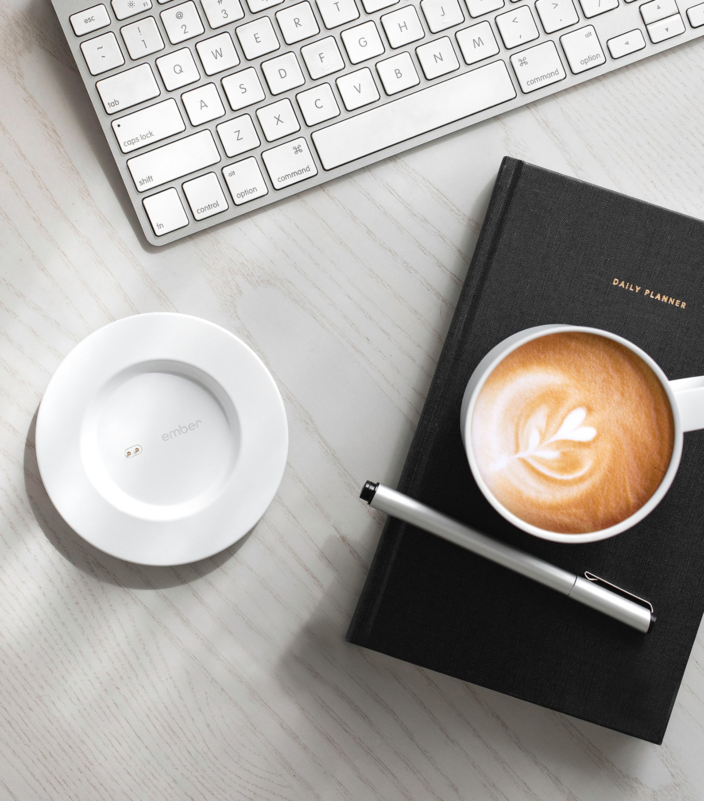 Mug Charging Coaster WHITE Image 2