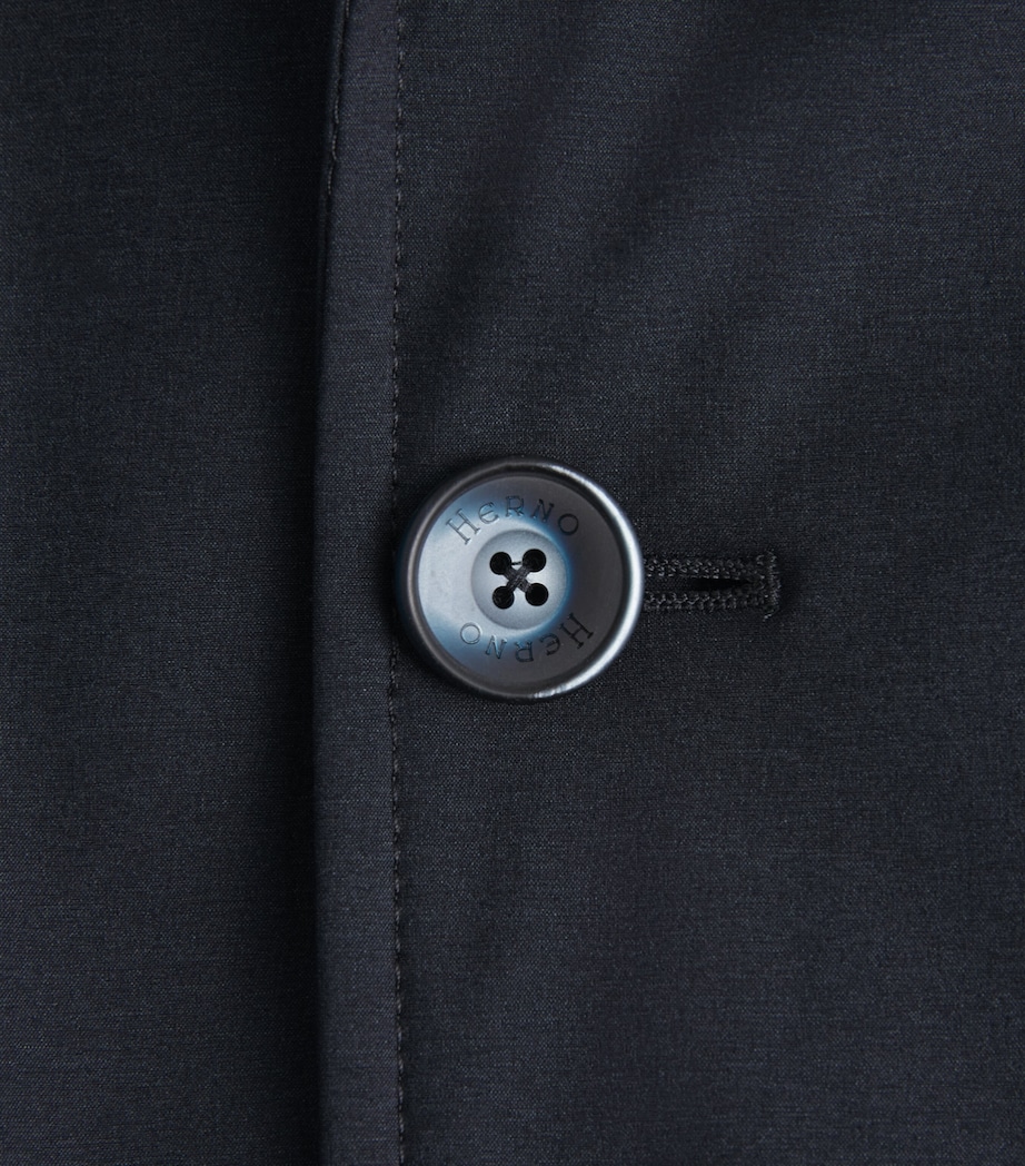 Herno Mens Hooded Jacket Blue Image 6