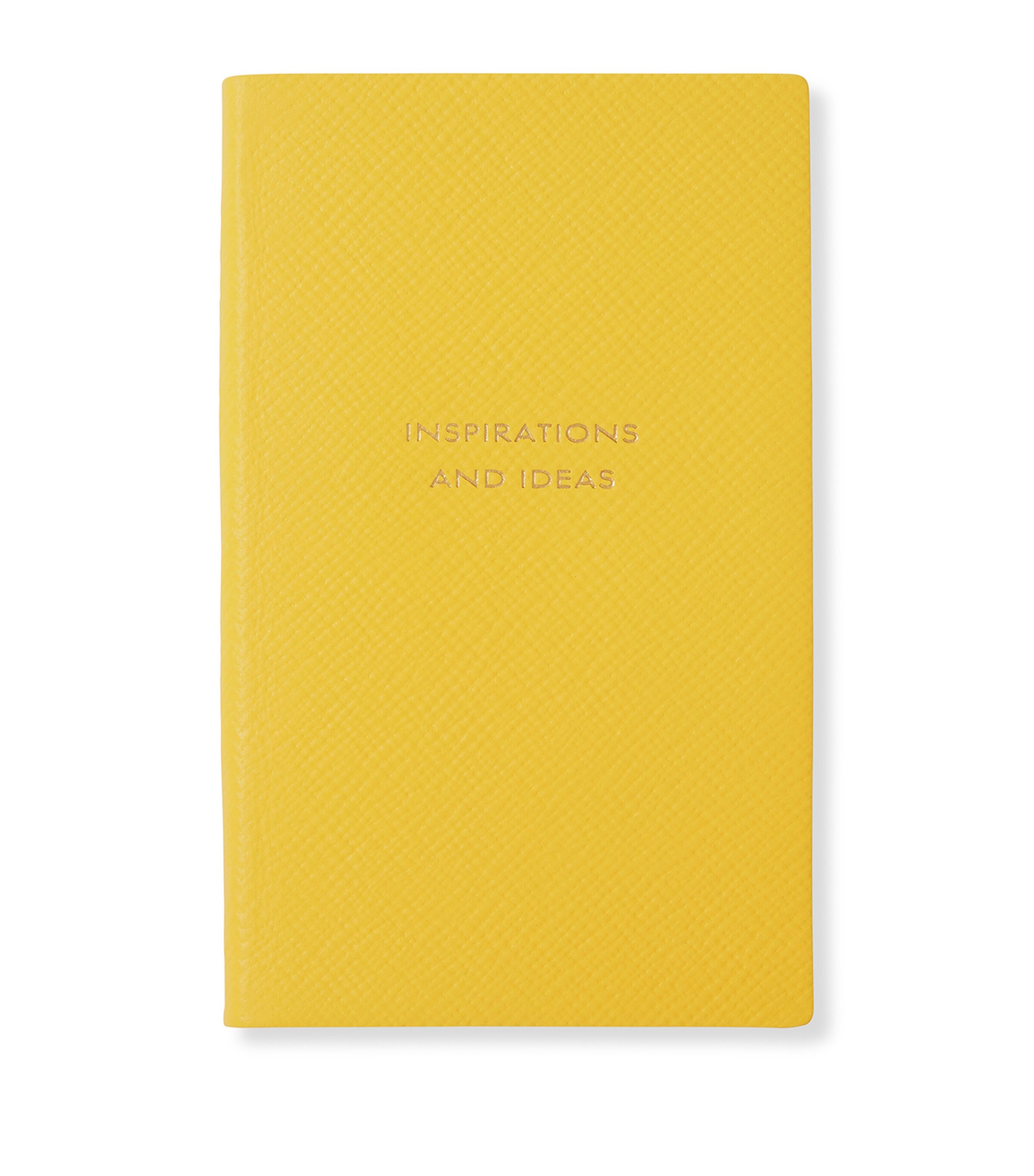 Smythson Inspirations And Ideas Panama Notebook In Yellow