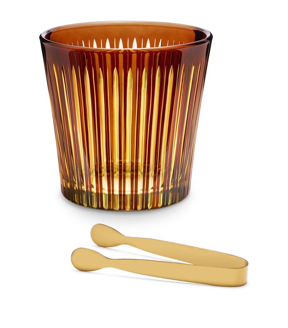 L'Objet Prism Ice Bucket and Tongs Set Amber Image 2