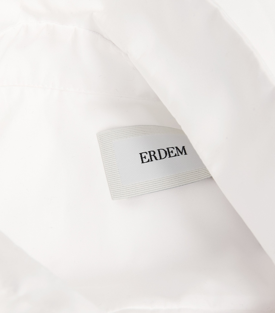 Cotton Embroidered Midi Dress WHITE Image 5