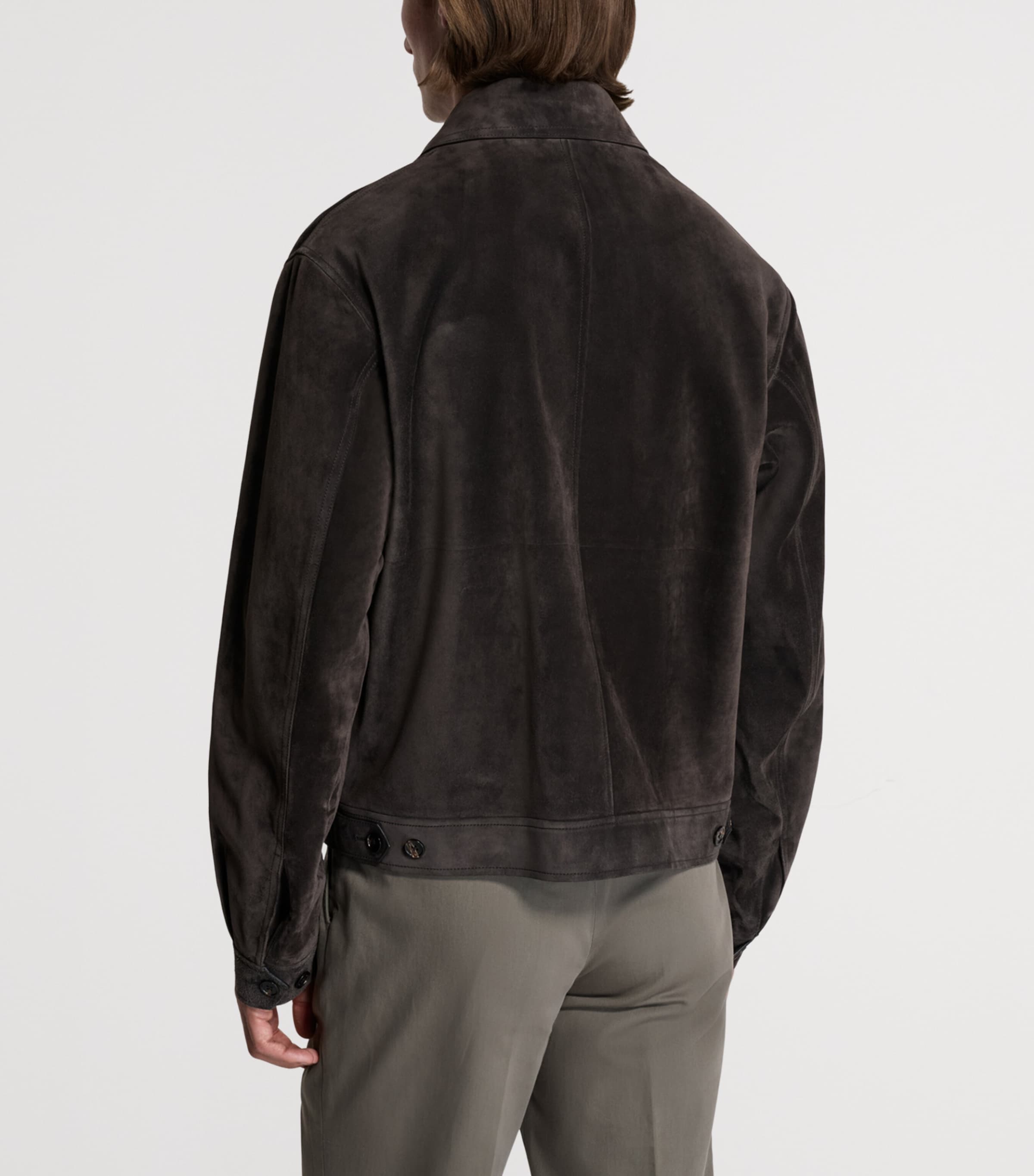 Dunhill Mens Suede Jacket Image 3