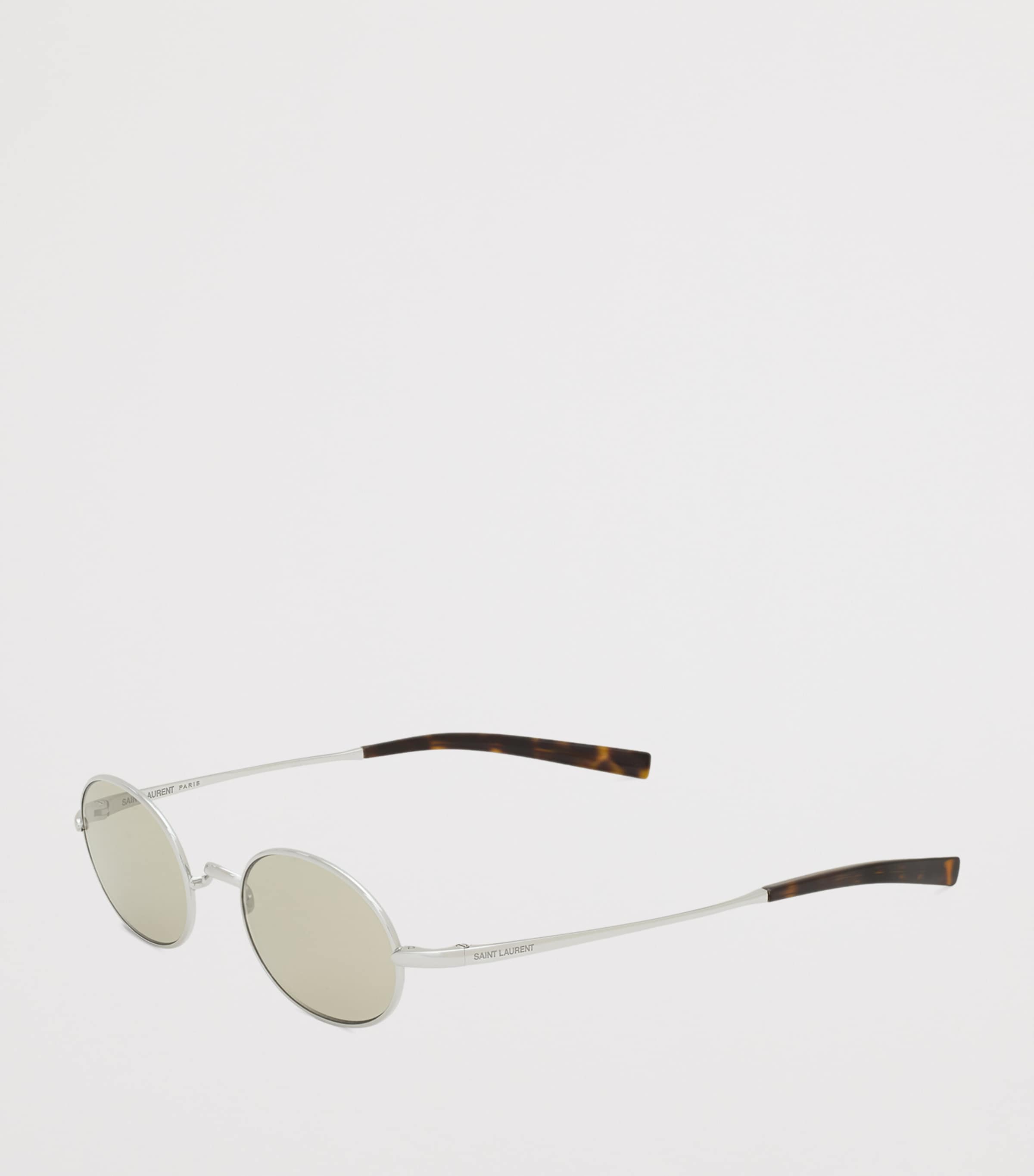 Saint Laurent Tortoiseshell Oval Sunglasses Image 2