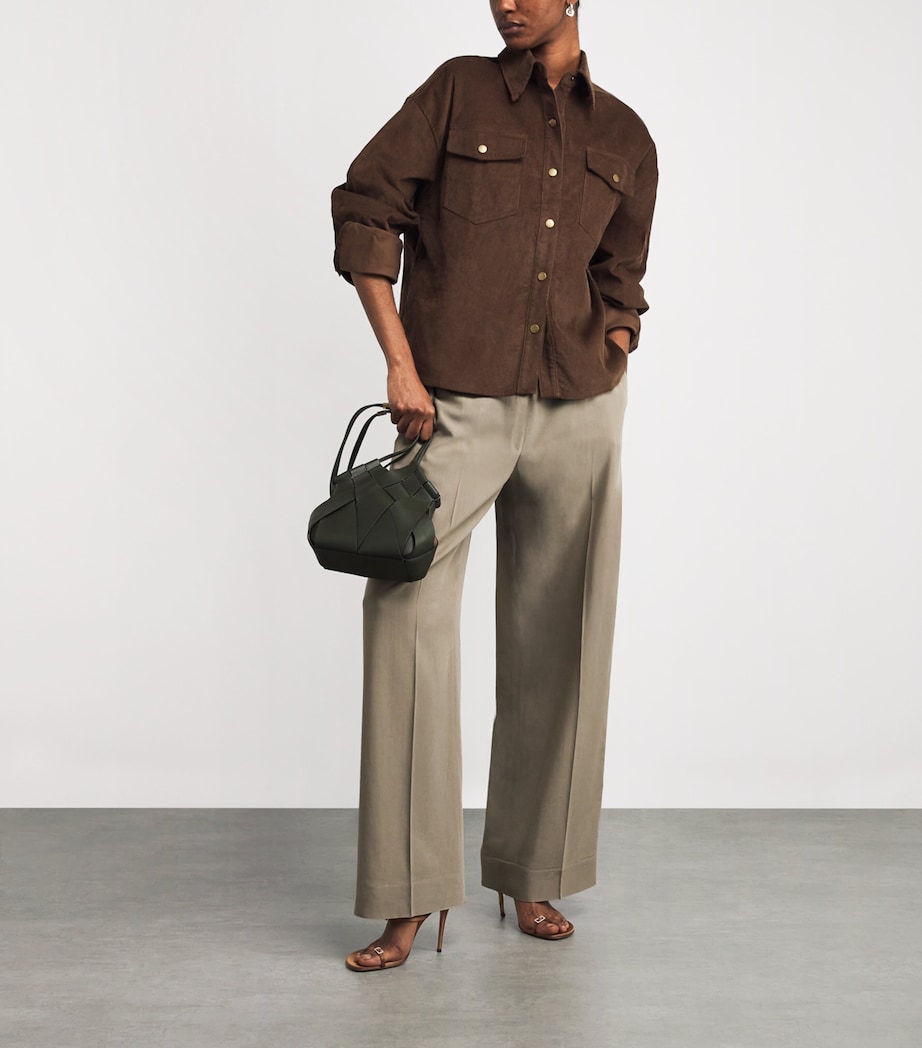 Satin Heeled Sandals 105 DARK BROWN Image 5