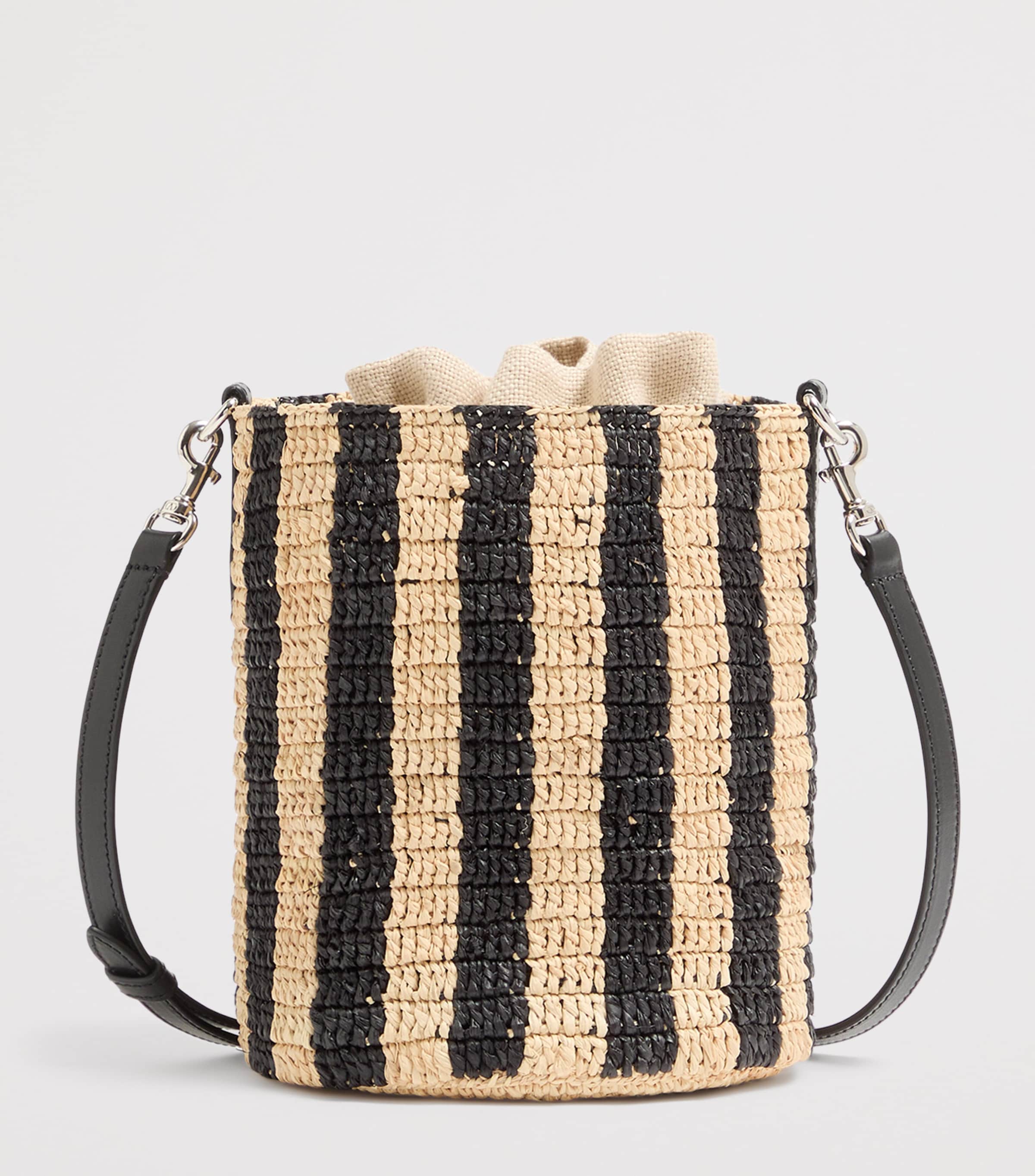 Valentino Garavani Small Raffia Bucket Bag Image 4