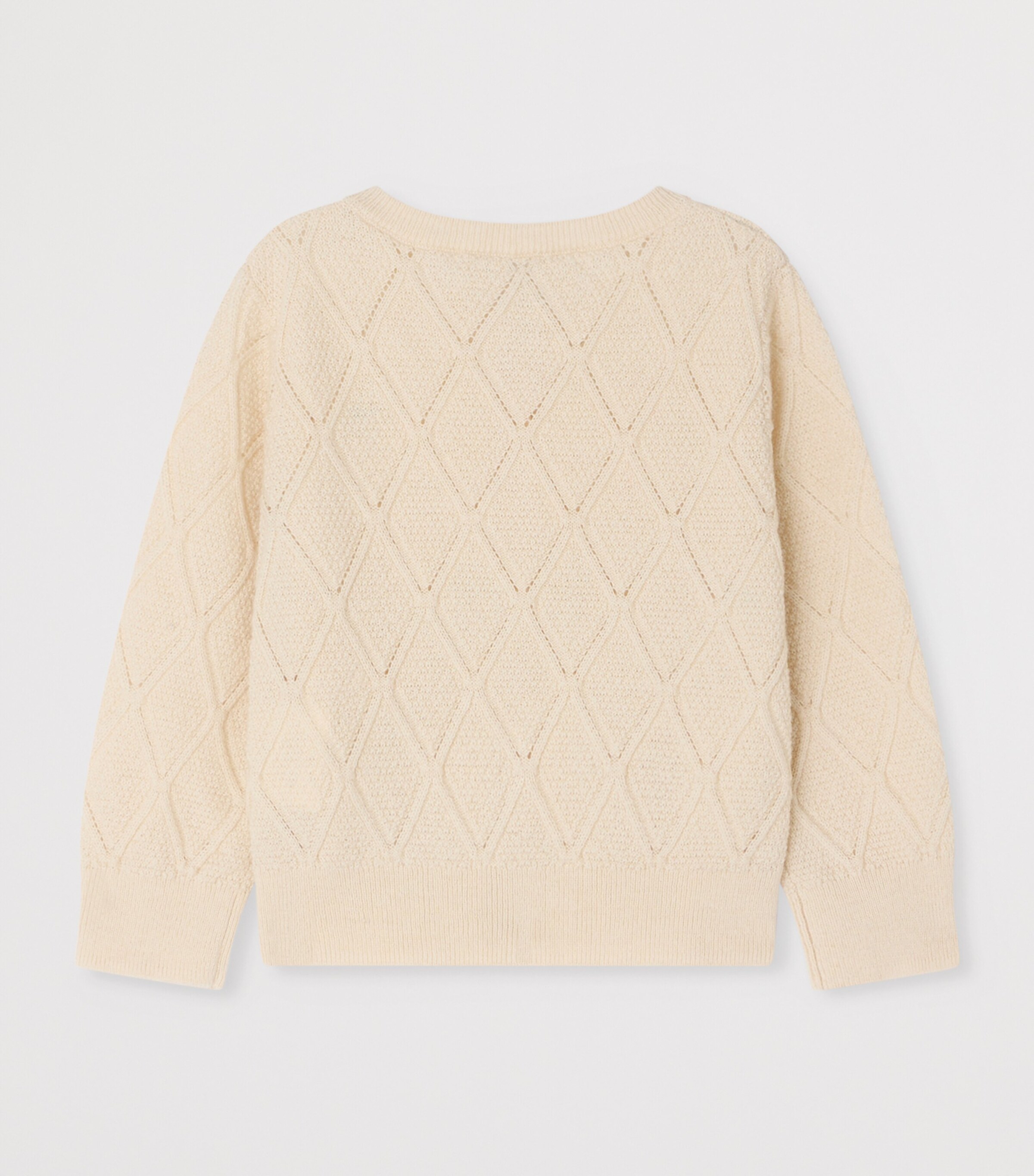 Bonpoint Wool-Blend Lysand Cardigan (6-18 Months) Upb Ecru Image 2