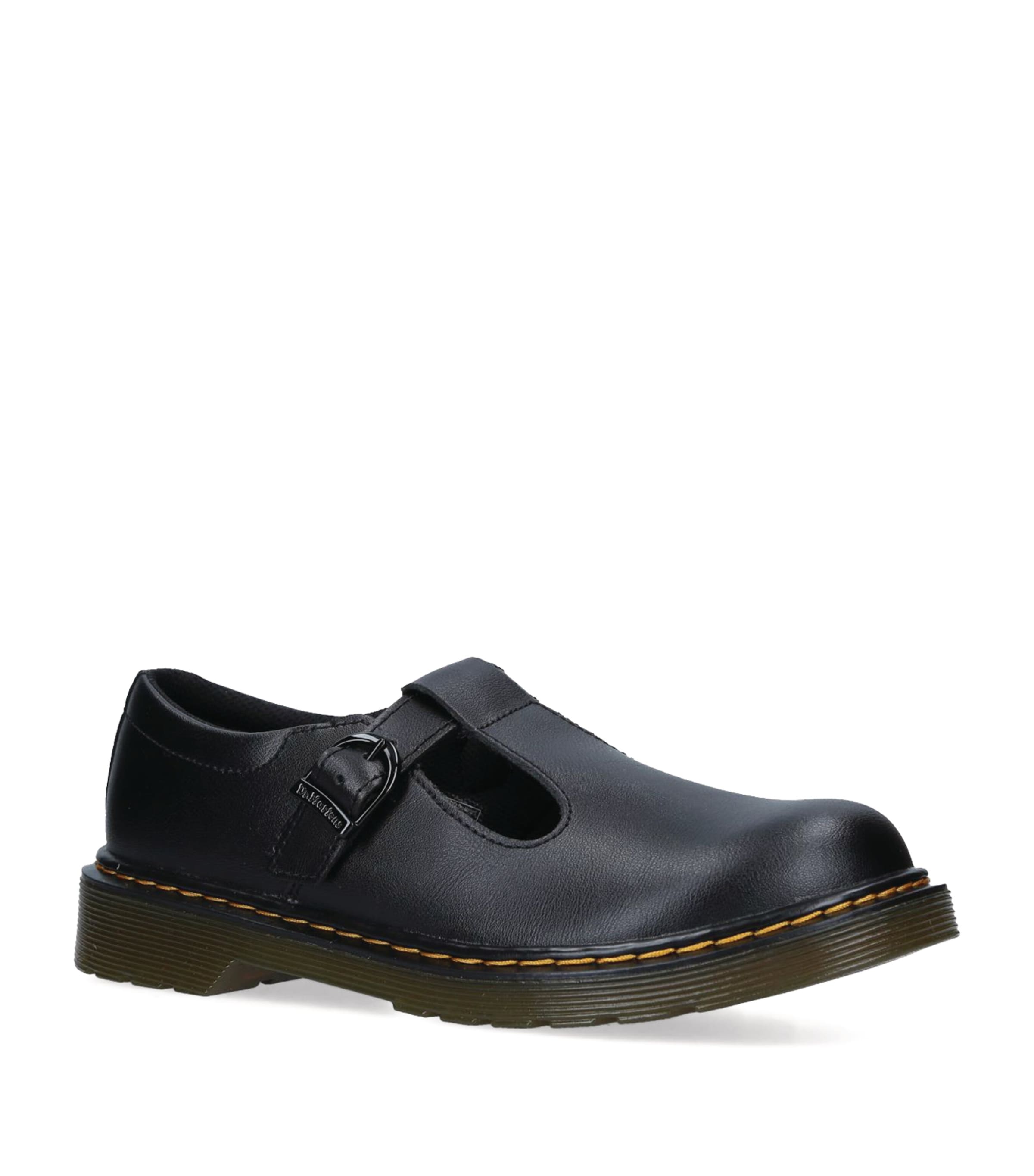 Shop Dr. Martens' Leather Polley Mary Janes In Black