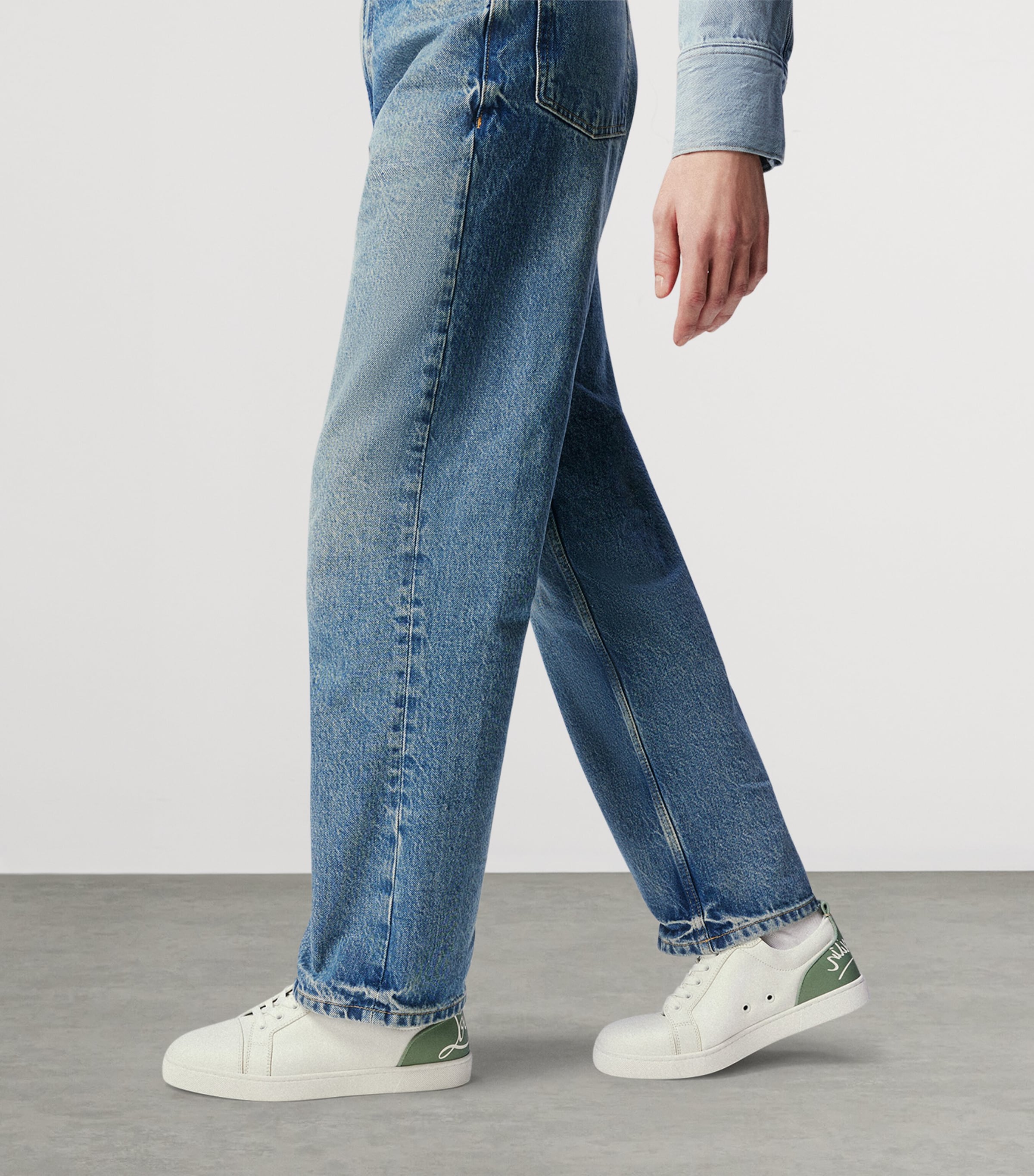 Christian Louboutin Fun Louis Junior Leather Sneakers