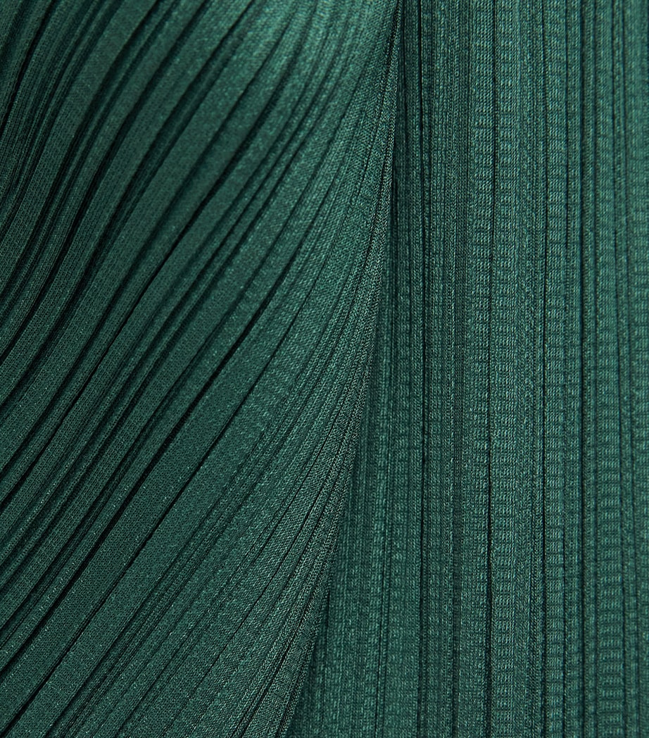 Pleats Please Issey Miyake Womens Monthly Colors March Top Dark Green Image 6