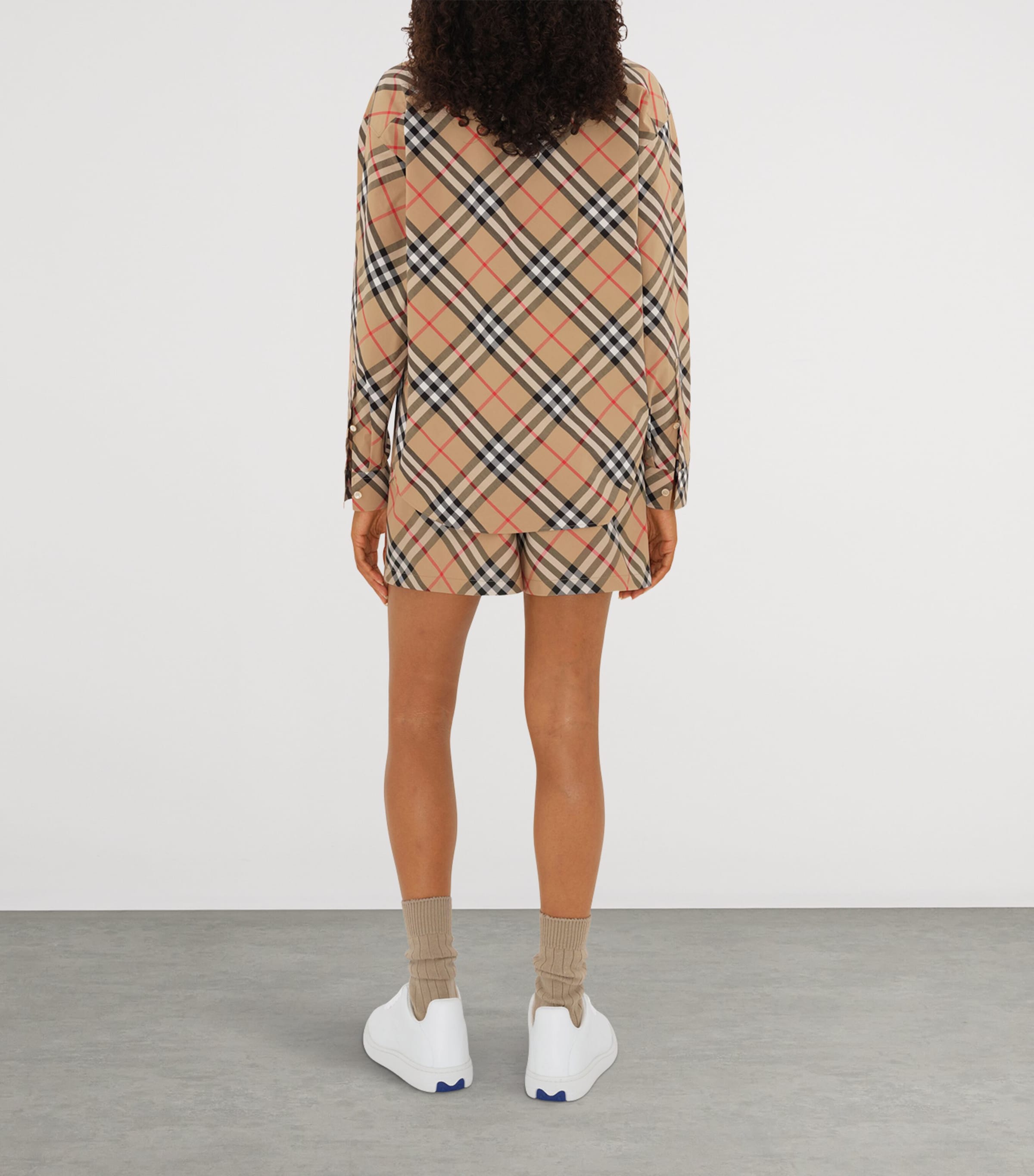 Cotton Check Shirt SAND IP CHECK Image 4