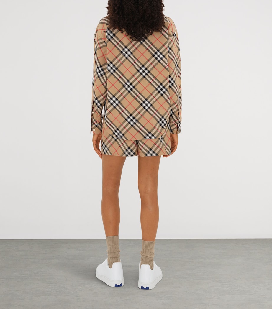 Cotton Check Shirt SAND IP CHECK Image 4