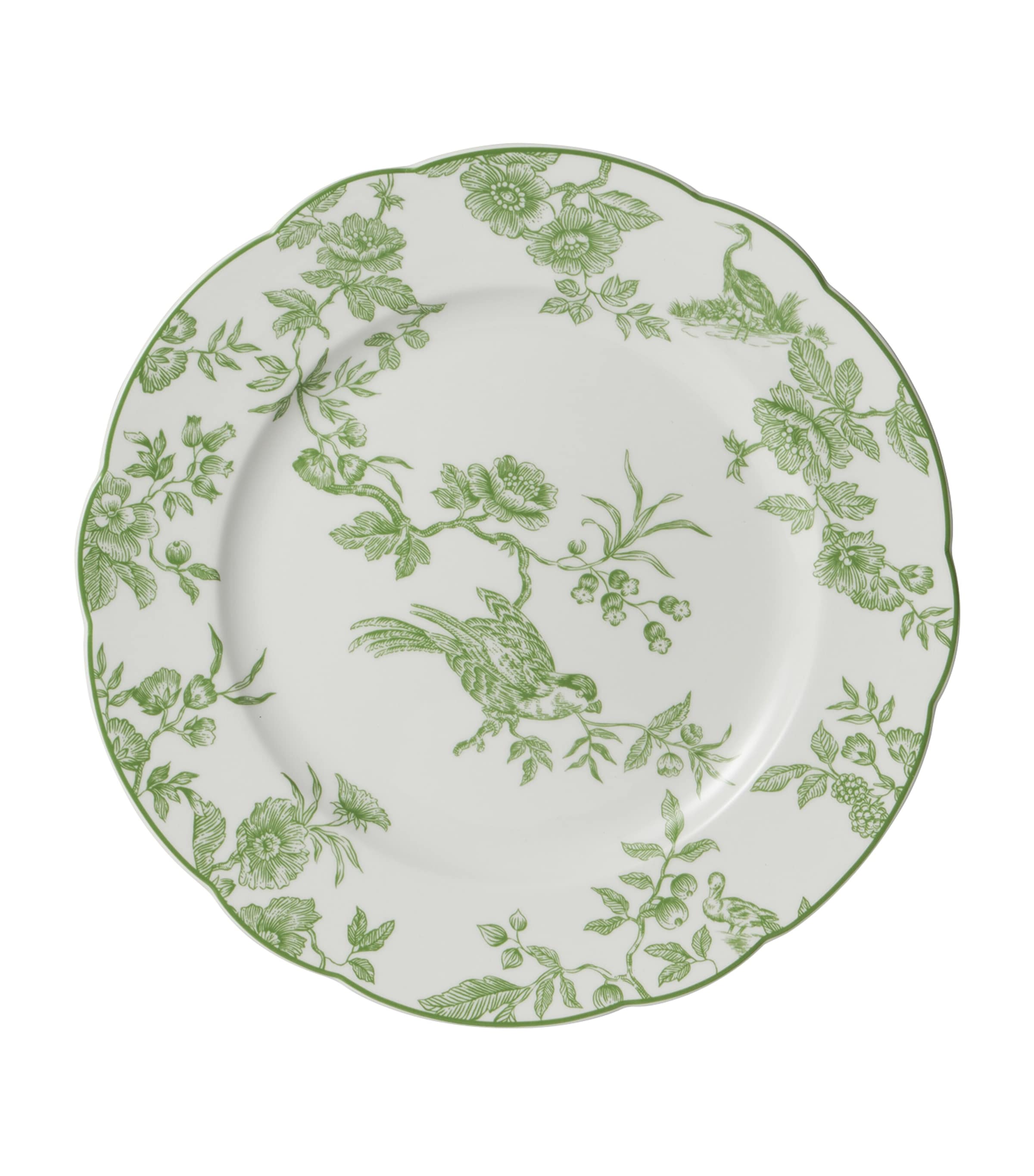 Shop Bernardaud Porcelain Albertine Dinner Plate In Green