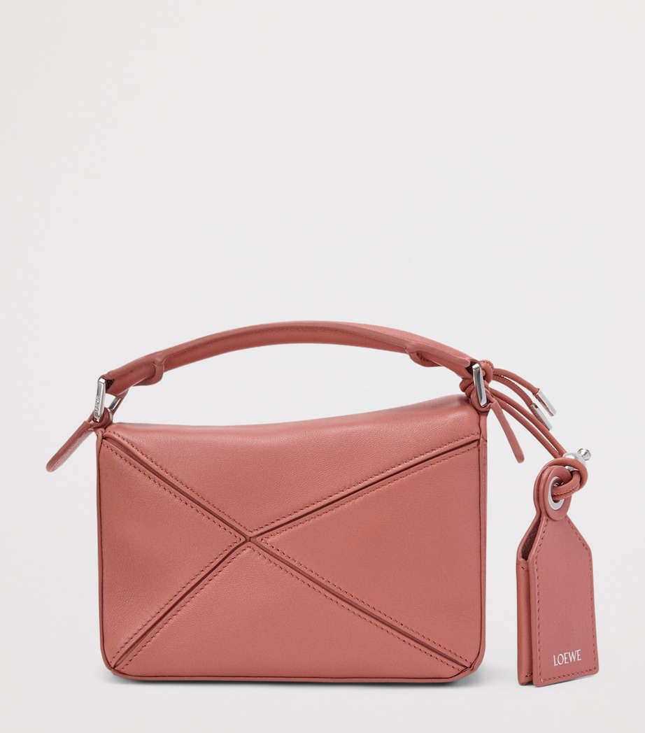 Mini Leather Featherlight Puzzle Top-Handle Bag BLUSH Image 5