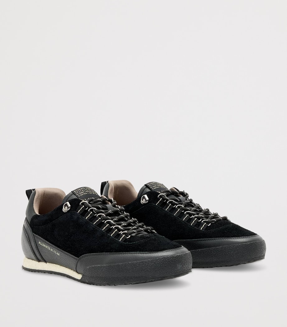 AllSaints Leather Harri Sneakers Black Image 3