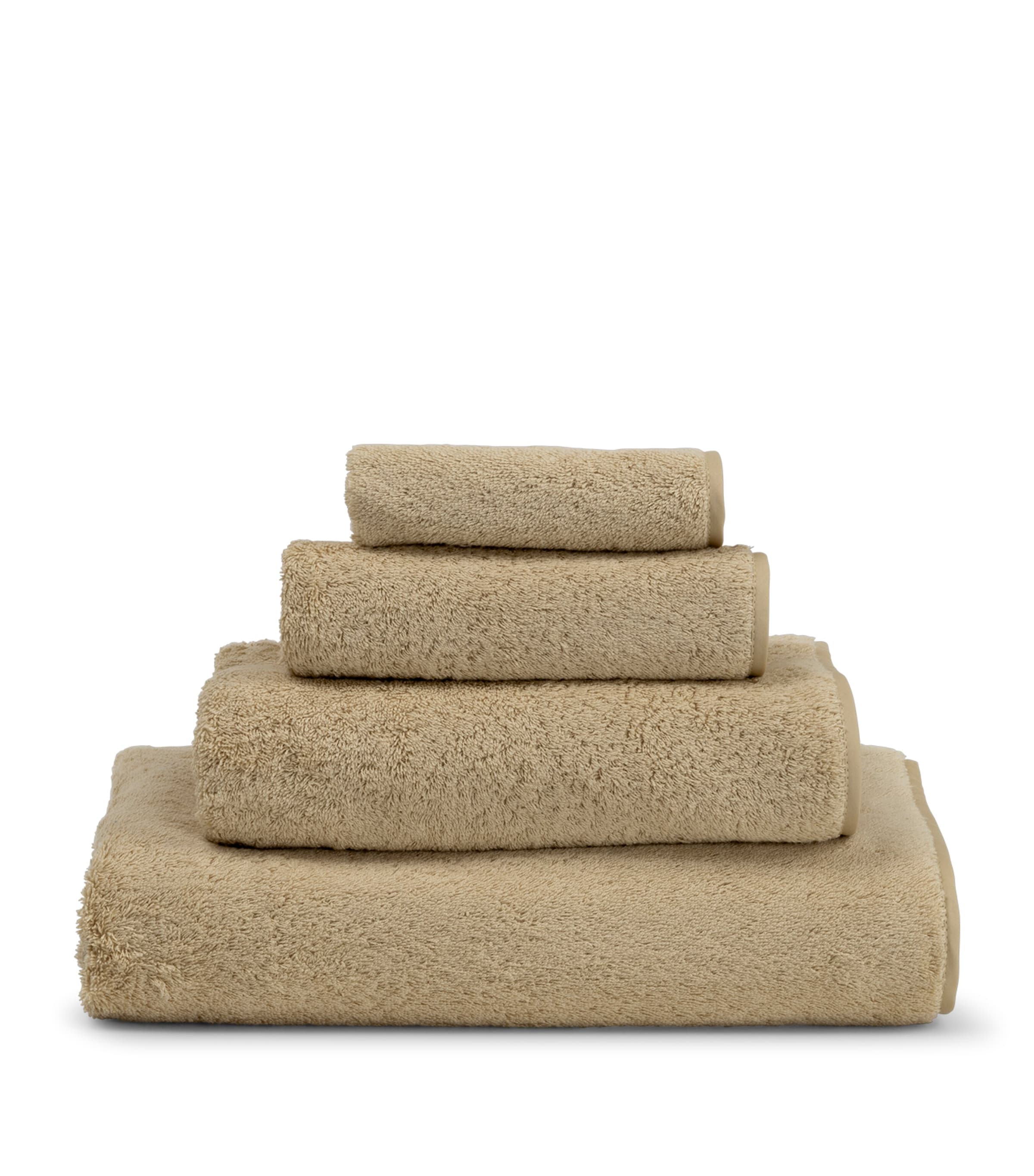 Frette Cotton Unito Bath Sheet (100cm x 150cm) Golden Beige Image 1