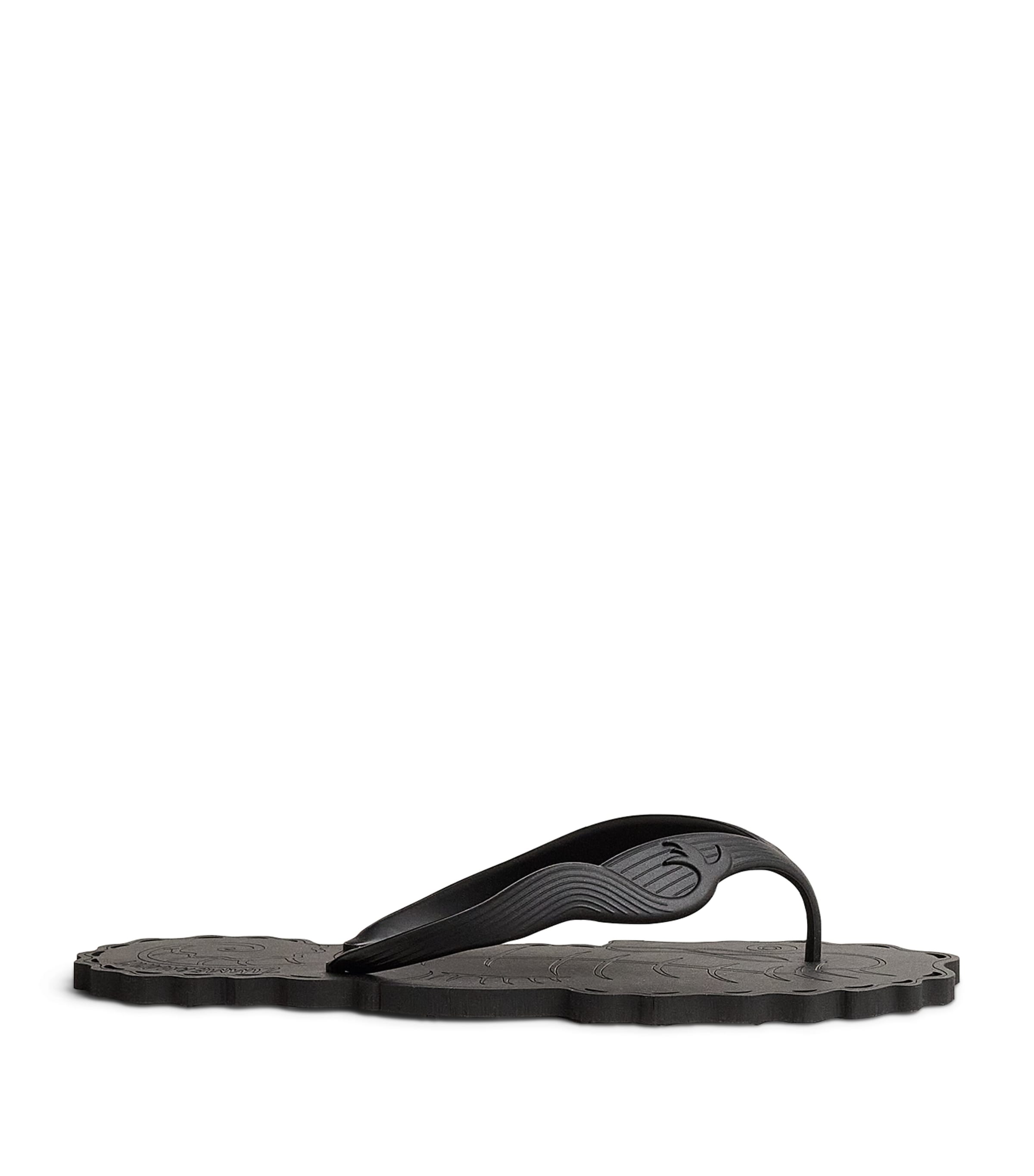 Zimmermann Seafoam Flip Flops Black Image 1