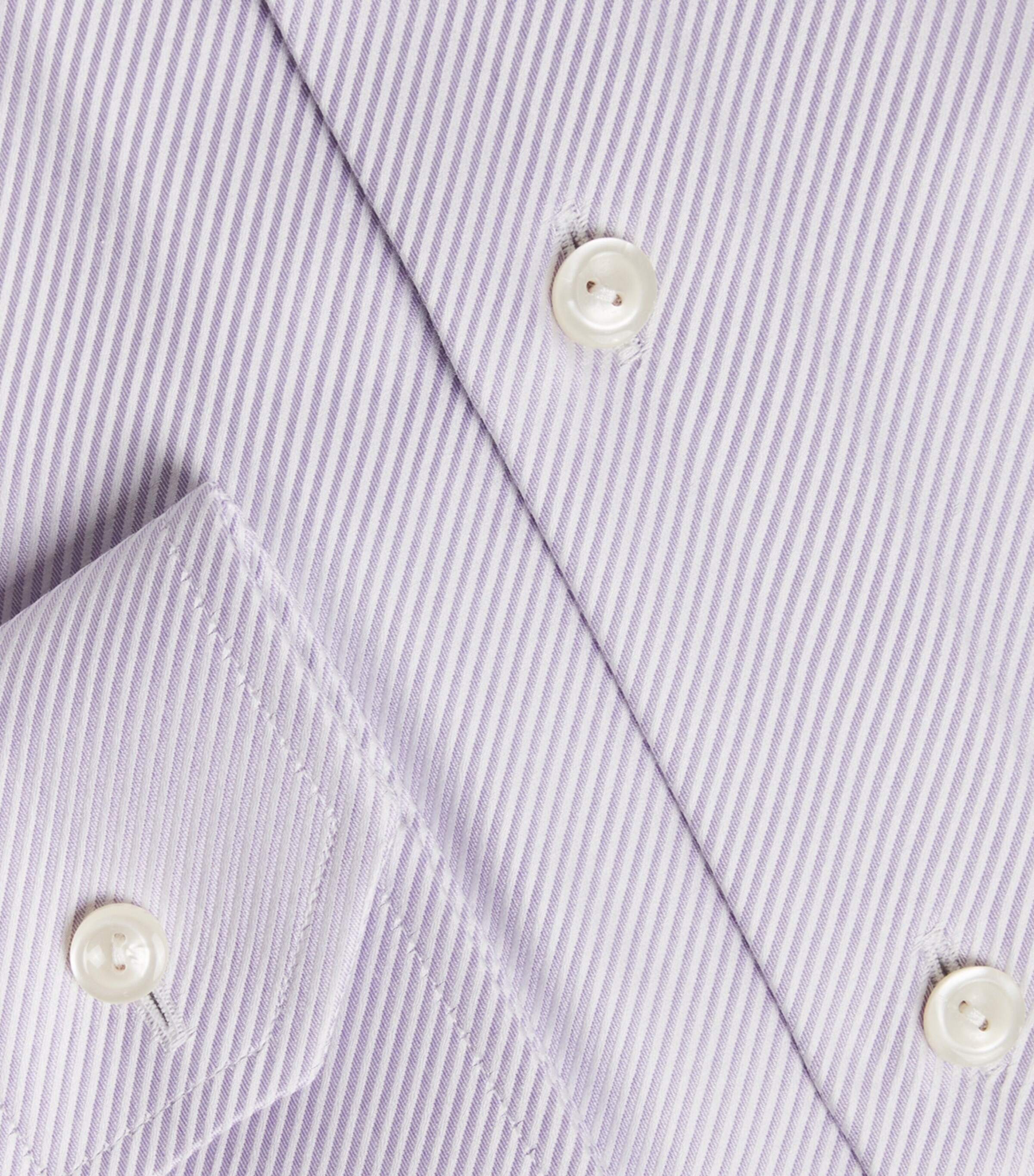 Eton Mens Organic Cotton King Twill Shirt Light Purple Image 5