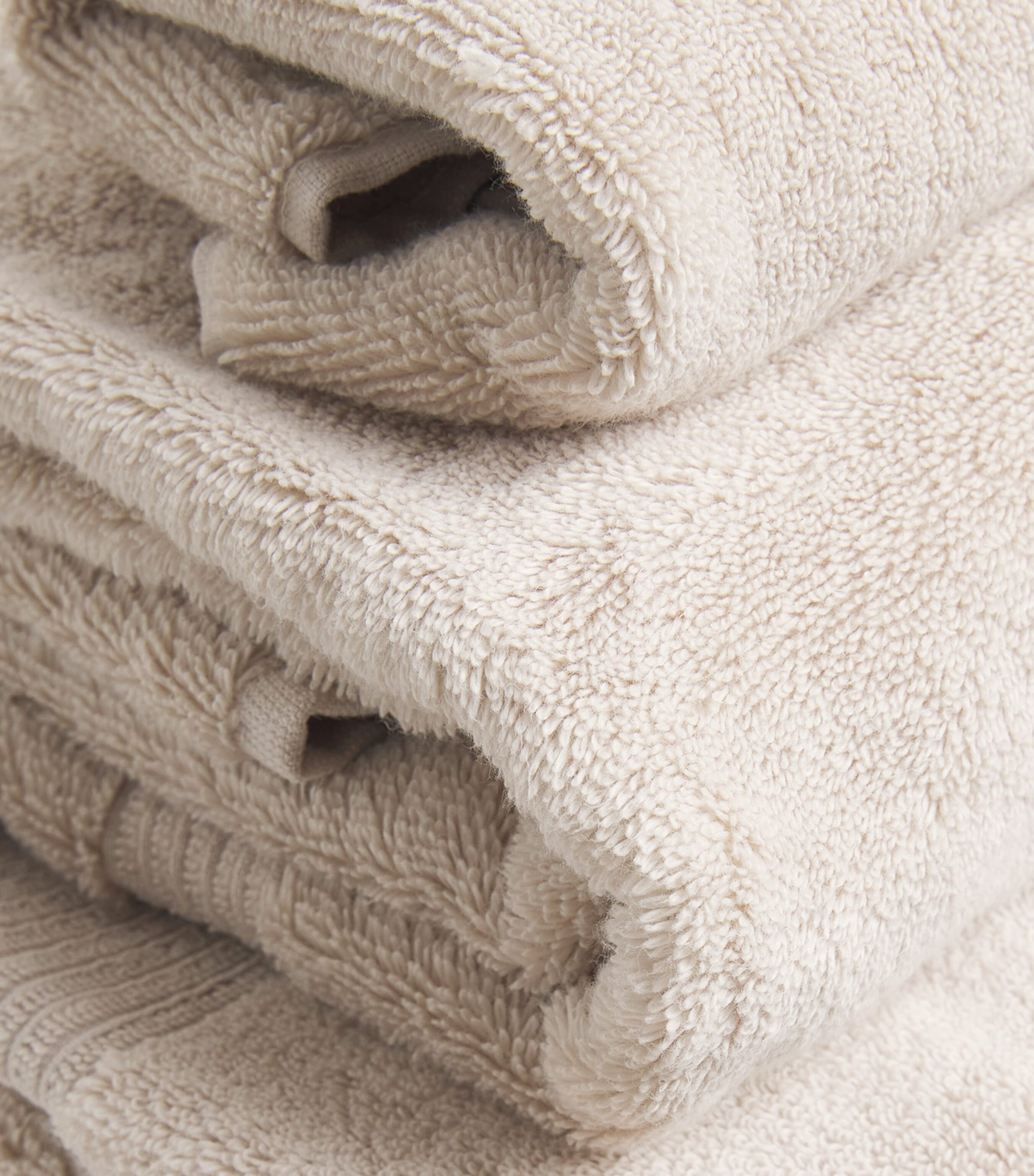 Organic Cotton Hand Towel (50cm x 100cm) TAN Image 2