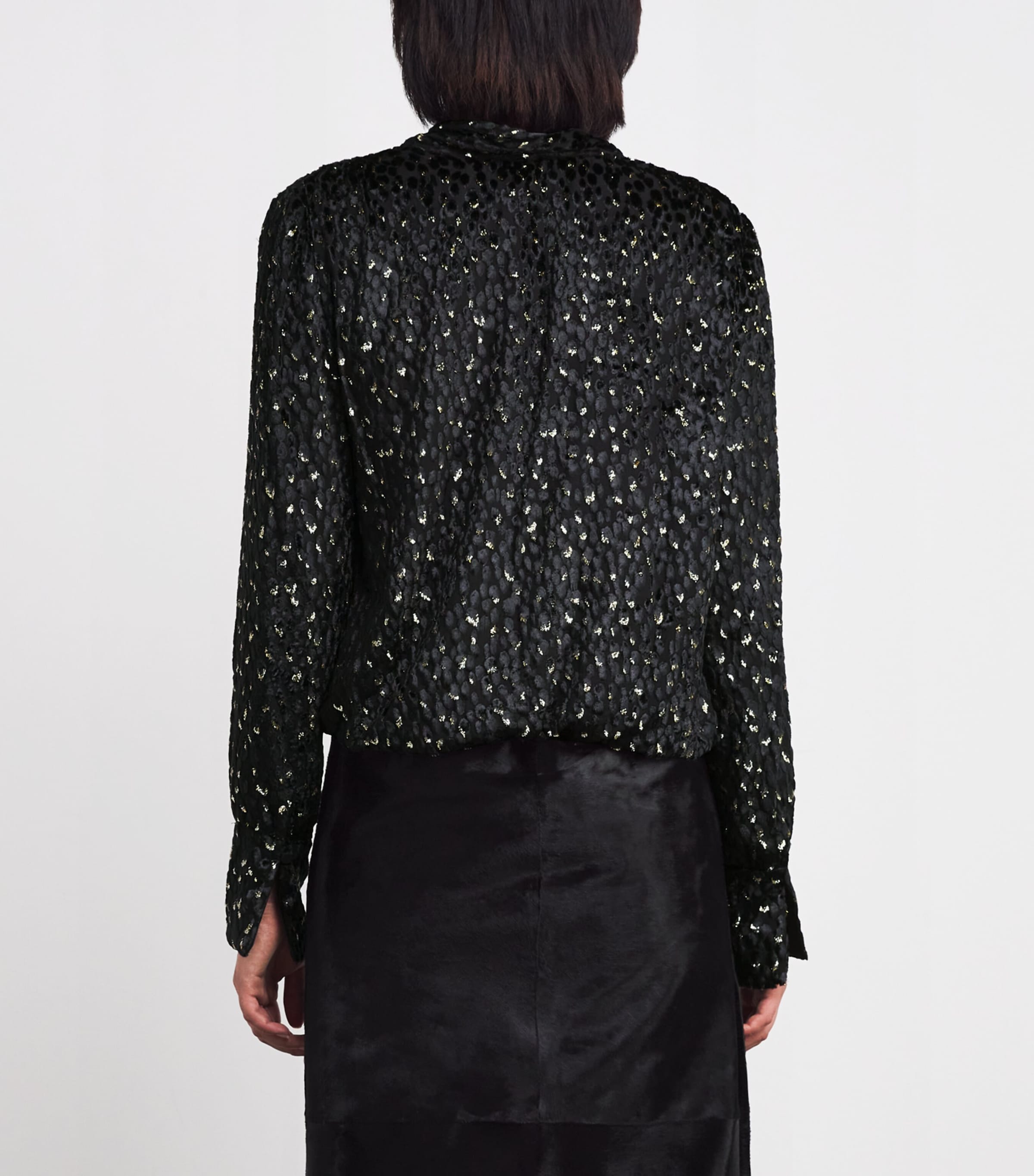 Kayliegh Pussybow Blouse BLACK MULTI Image 4